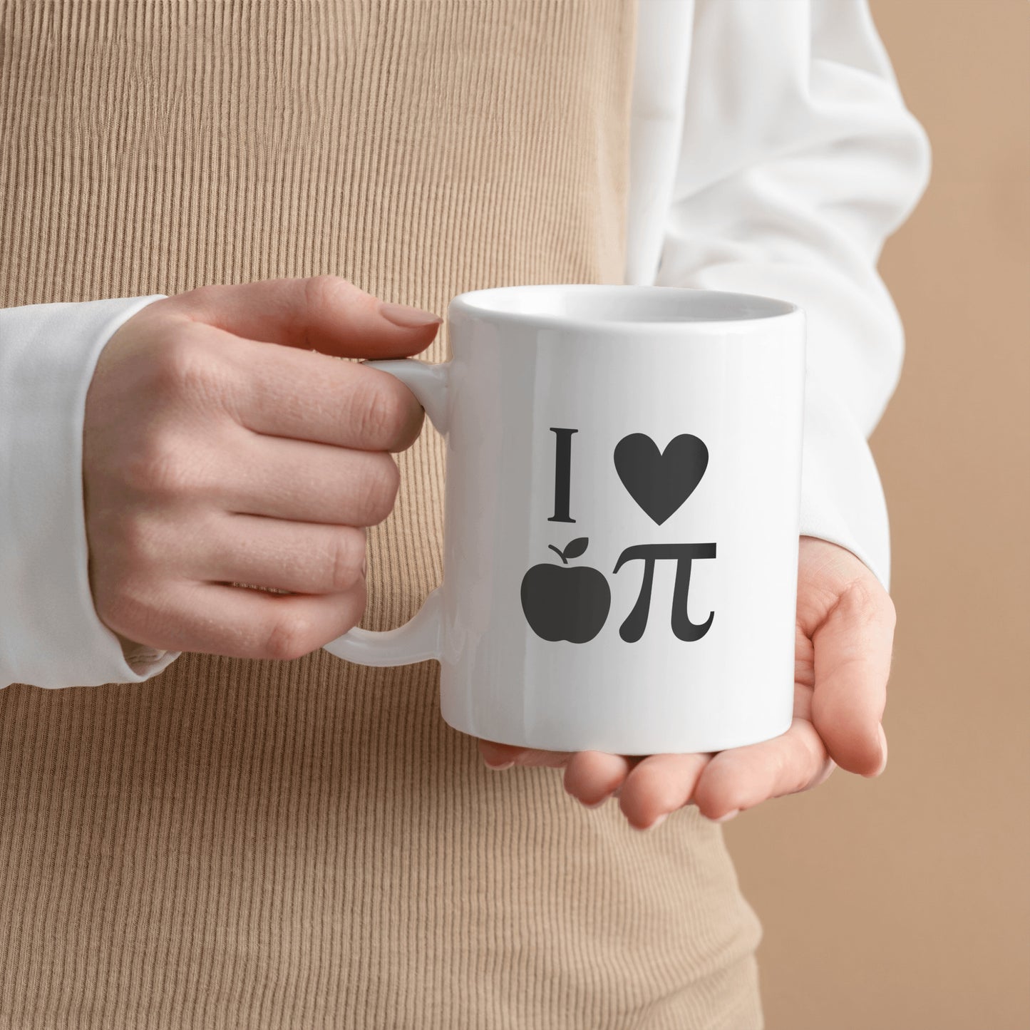 Scientific apple pie love ceramic mug, 'I love apple pie' - perfect mug for the apple pie lover -  free shipping