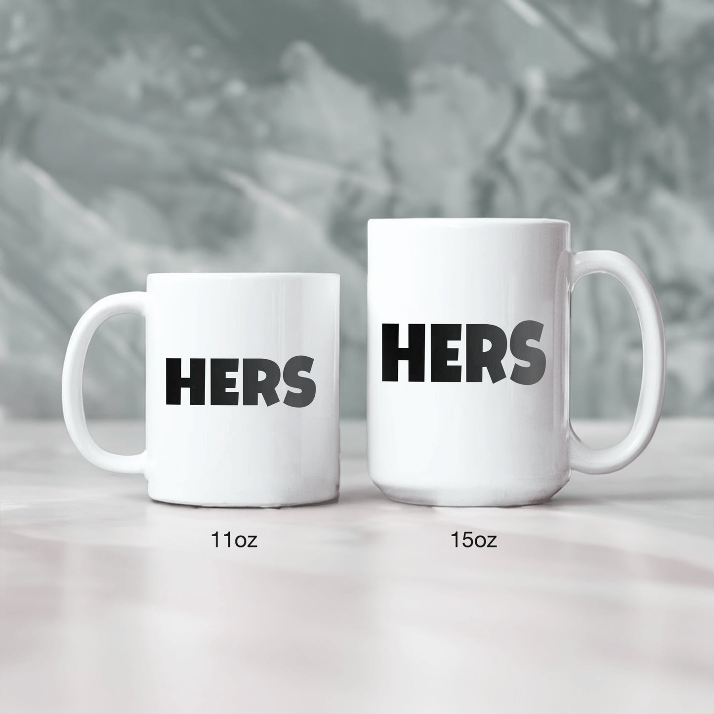 Feminine Energy, HERS ceramic mug, for wife, for mom, for girlfriend, for daughter, for any woman - free shipping