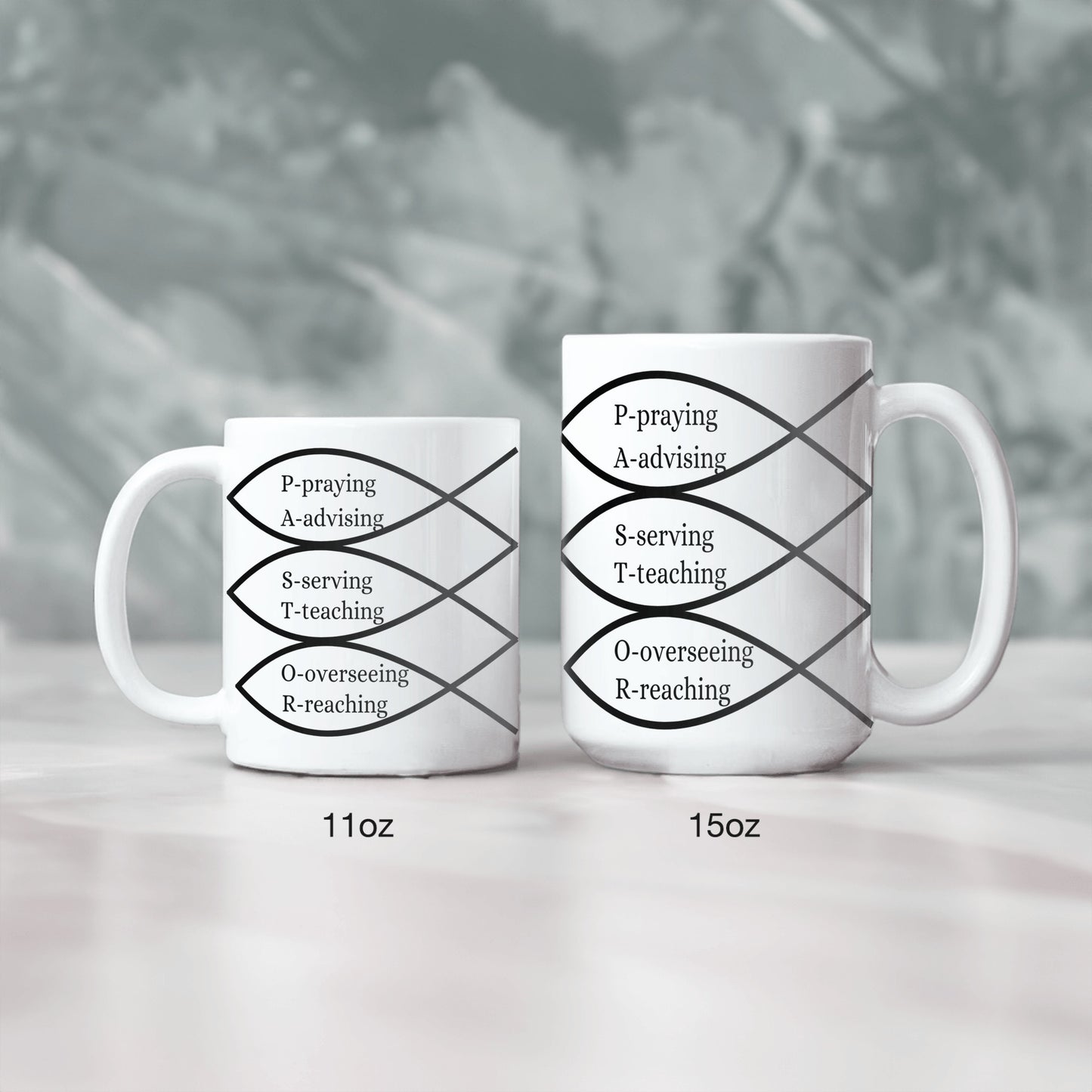 Unique PASTOR ceramic mug | Appreciate all a pastor does| Perfect mug for a Pastor | Abstract art- free shipping