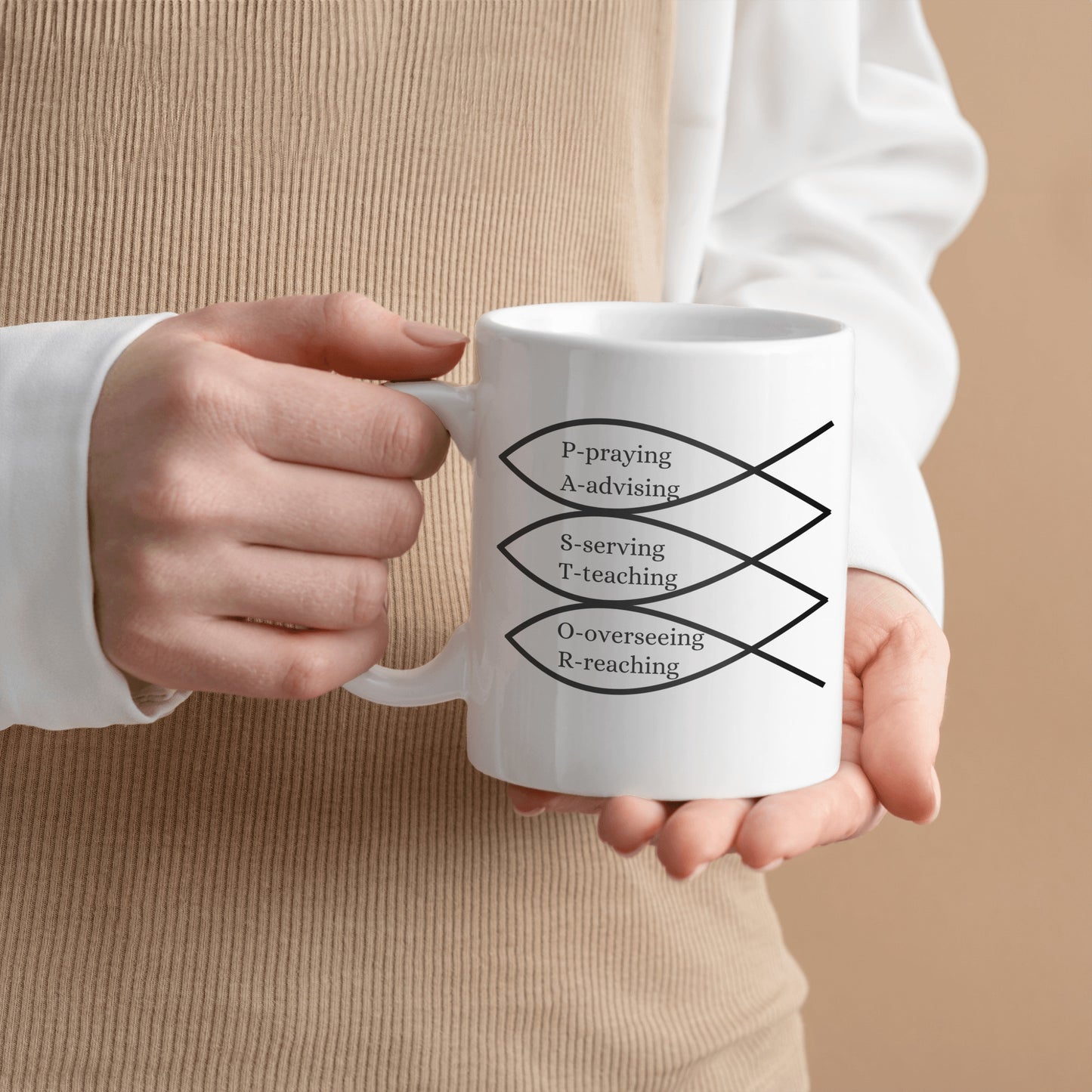 Unique PASTOR ceramic mug | Appreciate all a pastor does| Perfect mug for a Pastor | Abstract art- free shipping