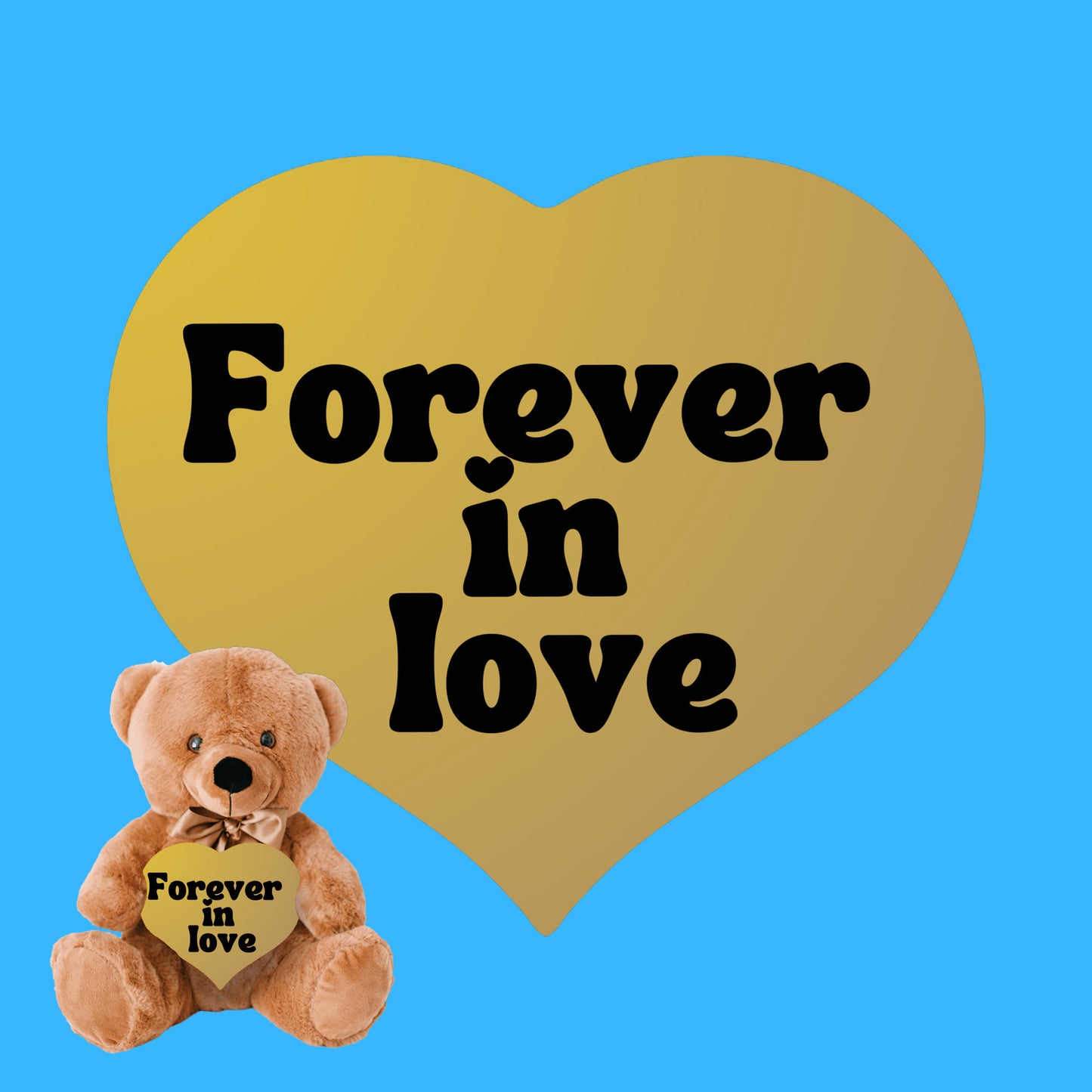 Forever in Love, a timeless affection Plush Teddy bear - free shipping to USA