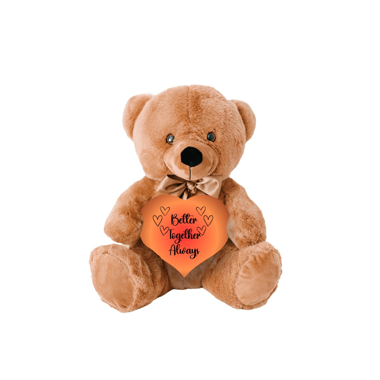 Heartfelt Togetherness Plush Teddy Bear - Better together always - free shipping to USA