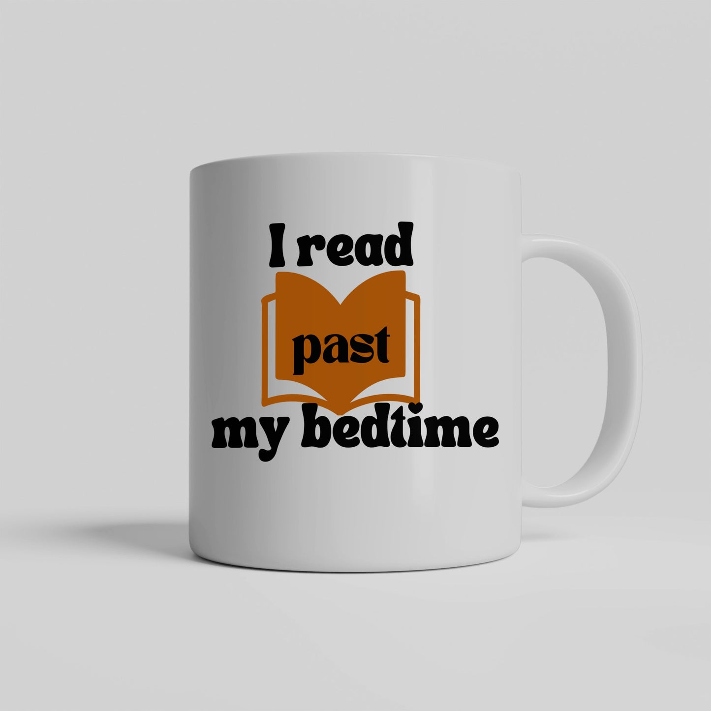 I Read Past My Bedtime Mug - Whimsical Ceramic Coffee Cup for Book Lovers - Ideal Gift for Night Owls and Avid Readers - free shipping to USA