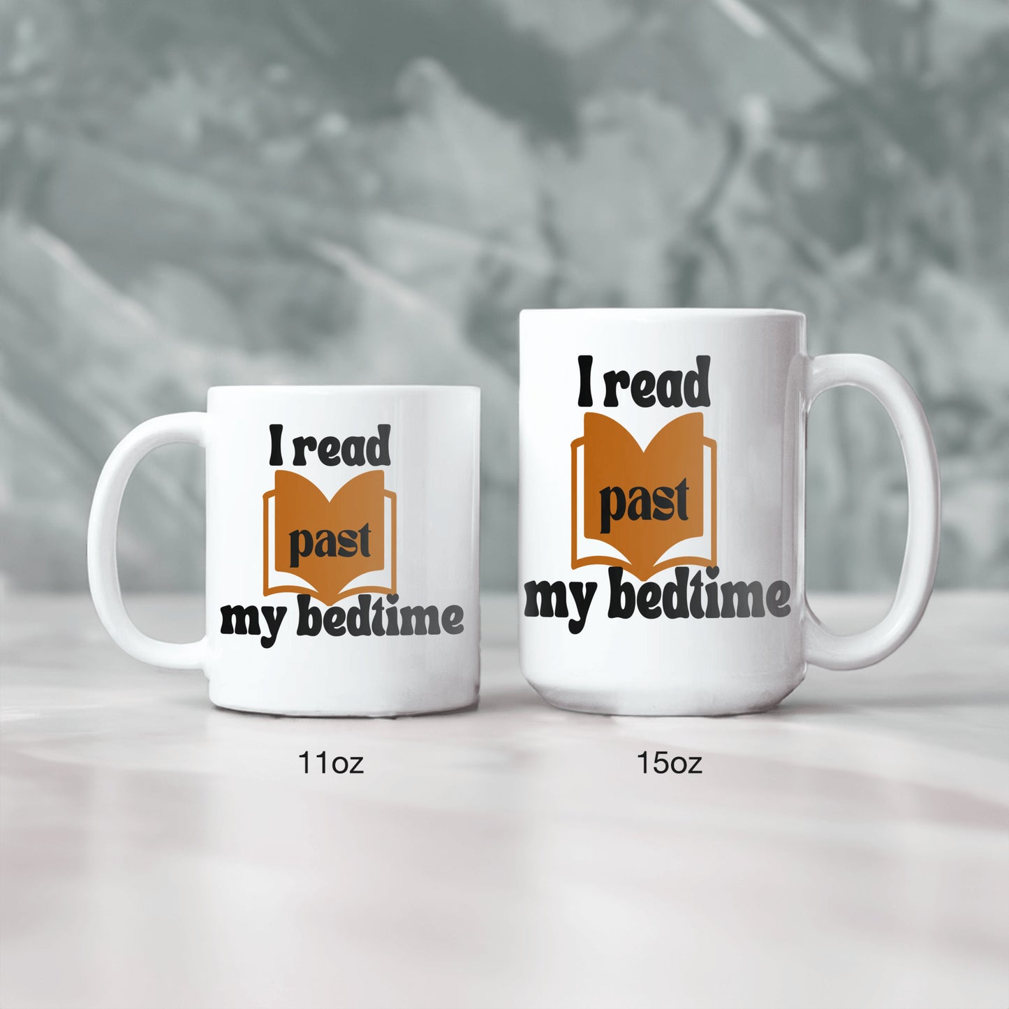 I Read Past My Bedtime Mug - Whimsical Ceramic Coffee Cup for Book Lovers - Ideal Gift for Night Owls and Avid Readers - free shipping to USA