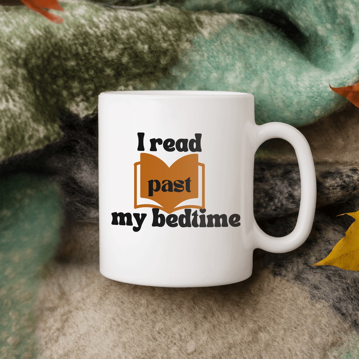 I Read Past My Bedtime Mug - Whimsical Ceramic Coffee Cup for Book Lovers - Ideal Gift for Night Owls and Avid Readers - free shipping to USA