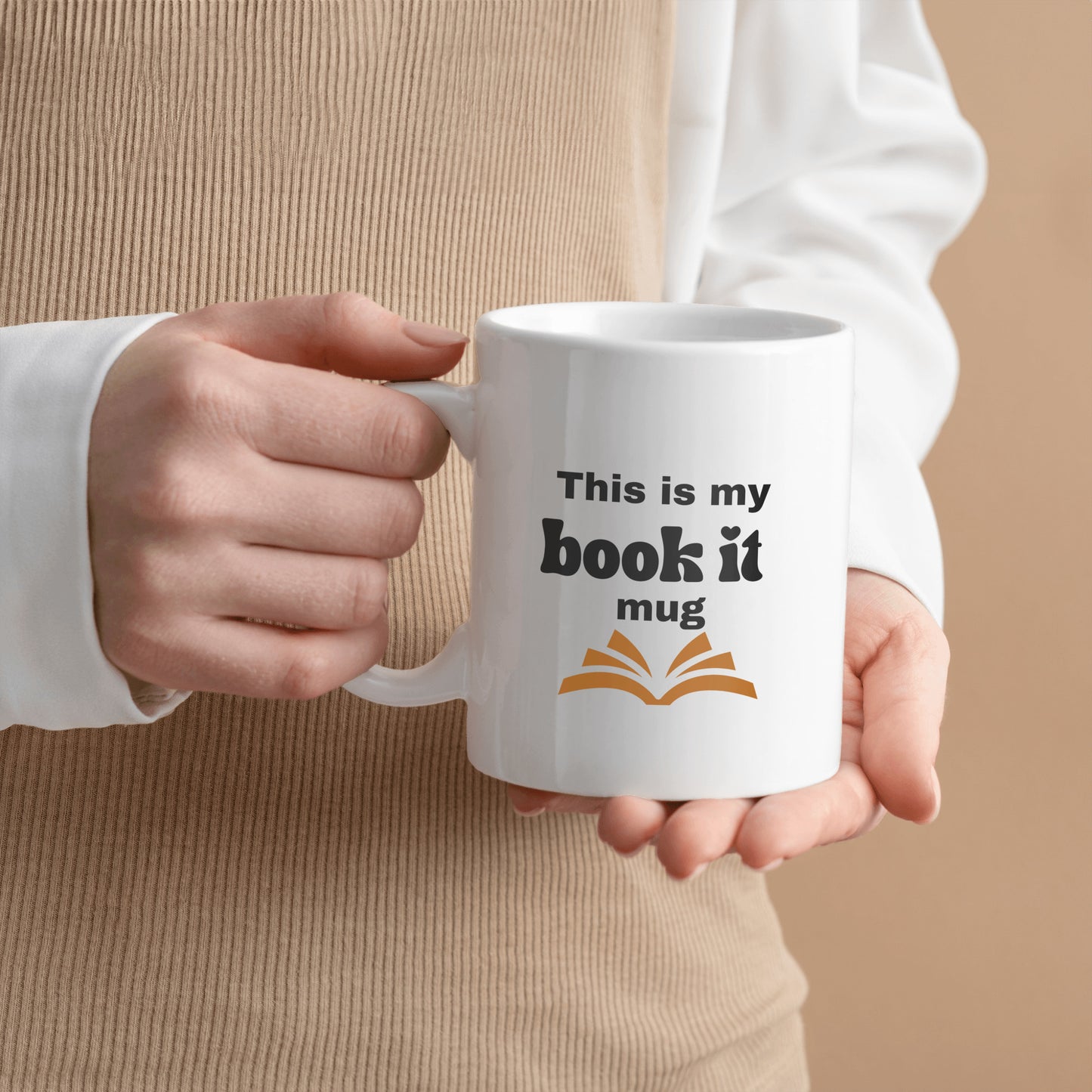 This Is My Book It Ceramic Mug - Celebrate Love for Reading with This Fun Cup - Perfect for Cozy Reading Sessions - free shipping to USA