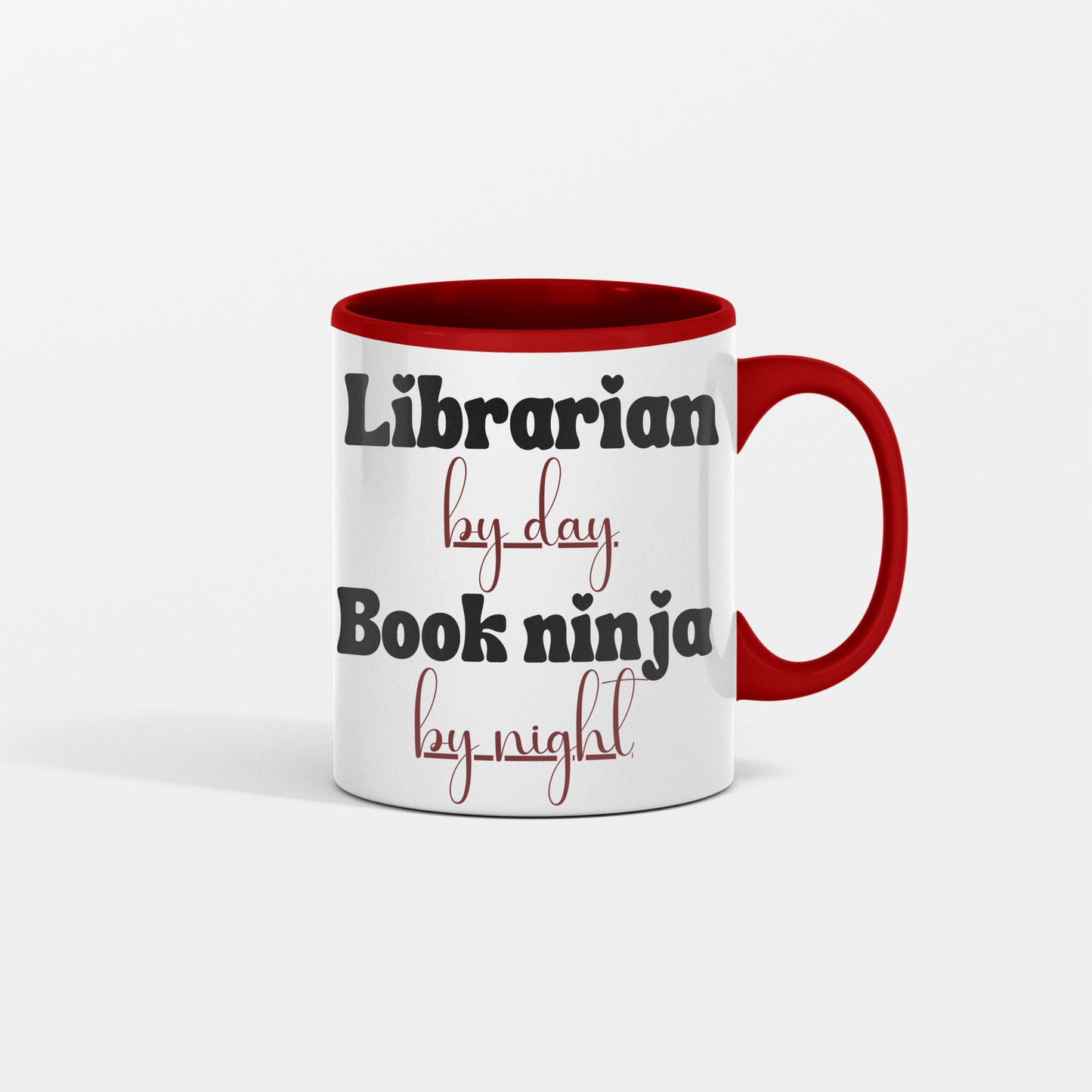 Librarian by Day, Book Ninja by Night Mug - Perfect Ceramic Cup for the Stealthy Book Lover - Ideal Gift for Literary Warriors -free shipping to USA