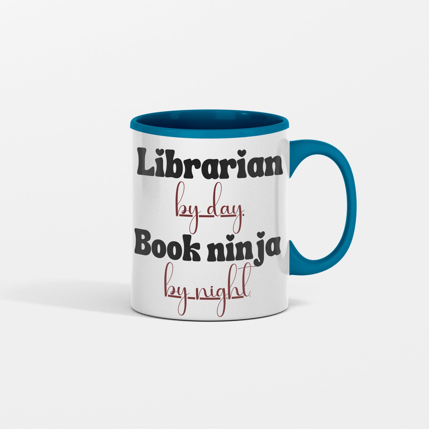 Librarian by Day, Book Ninja by Night Mug - Perfect Ceramic Cup for the Stealthy Book Lover - Ideal Gift for Literary Warriors -free shipping to USA