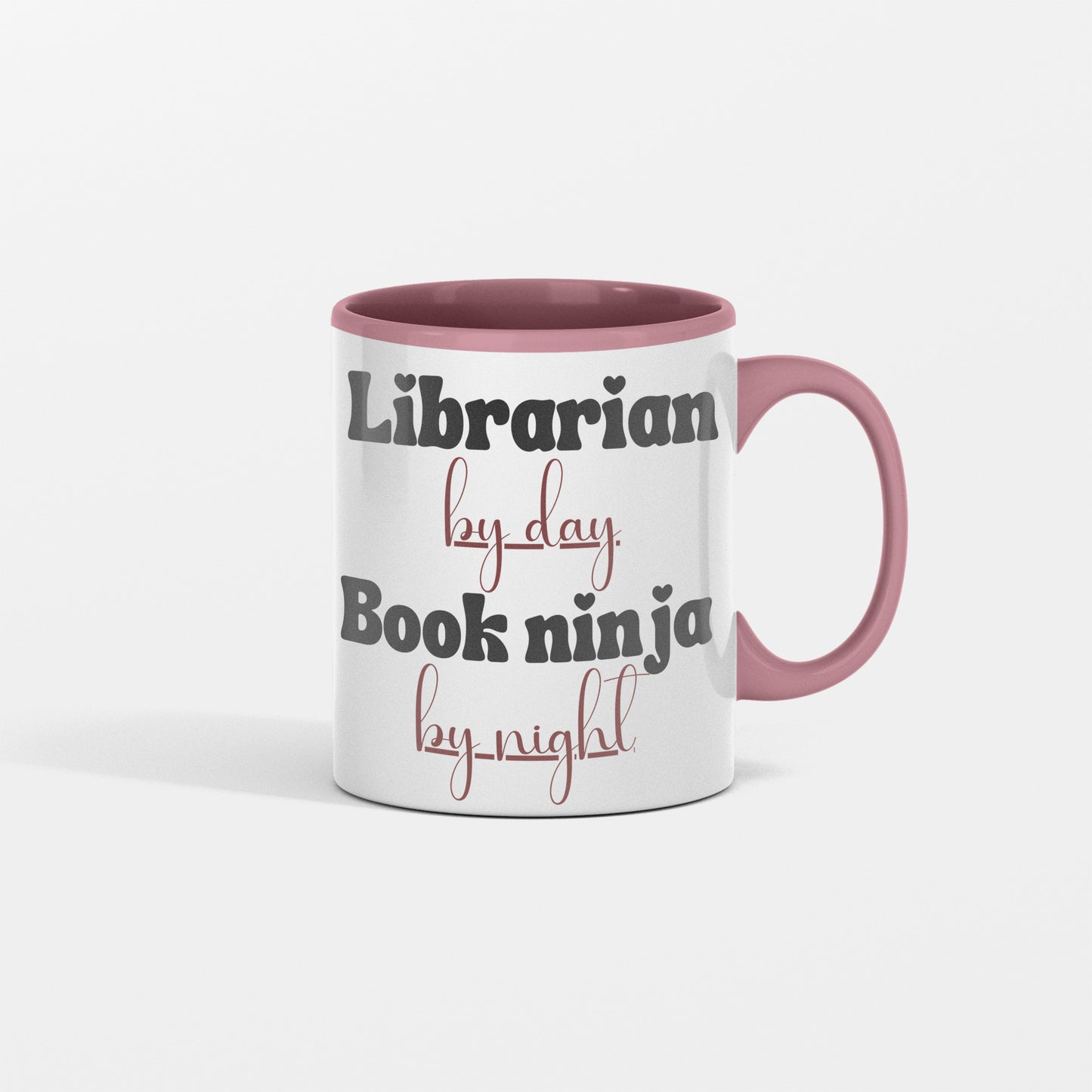 Librarian by Day, Book Ninja by Night Mug - Perfect Ceramic Cup for the Stealthy Book Lover - Ideal Gift for Literary Warriors -free shipping to USA