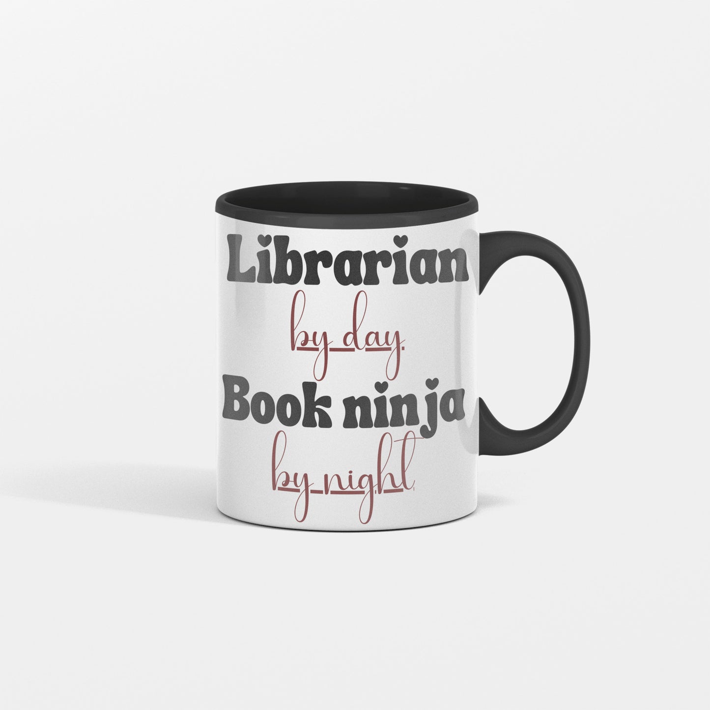 Librarian by Day, Book Ninja by Night Mug - Perfect Ceramic Cup for the Stealthy Book Lover - Ideal Gift for Literary Warriors -free shipping to USA