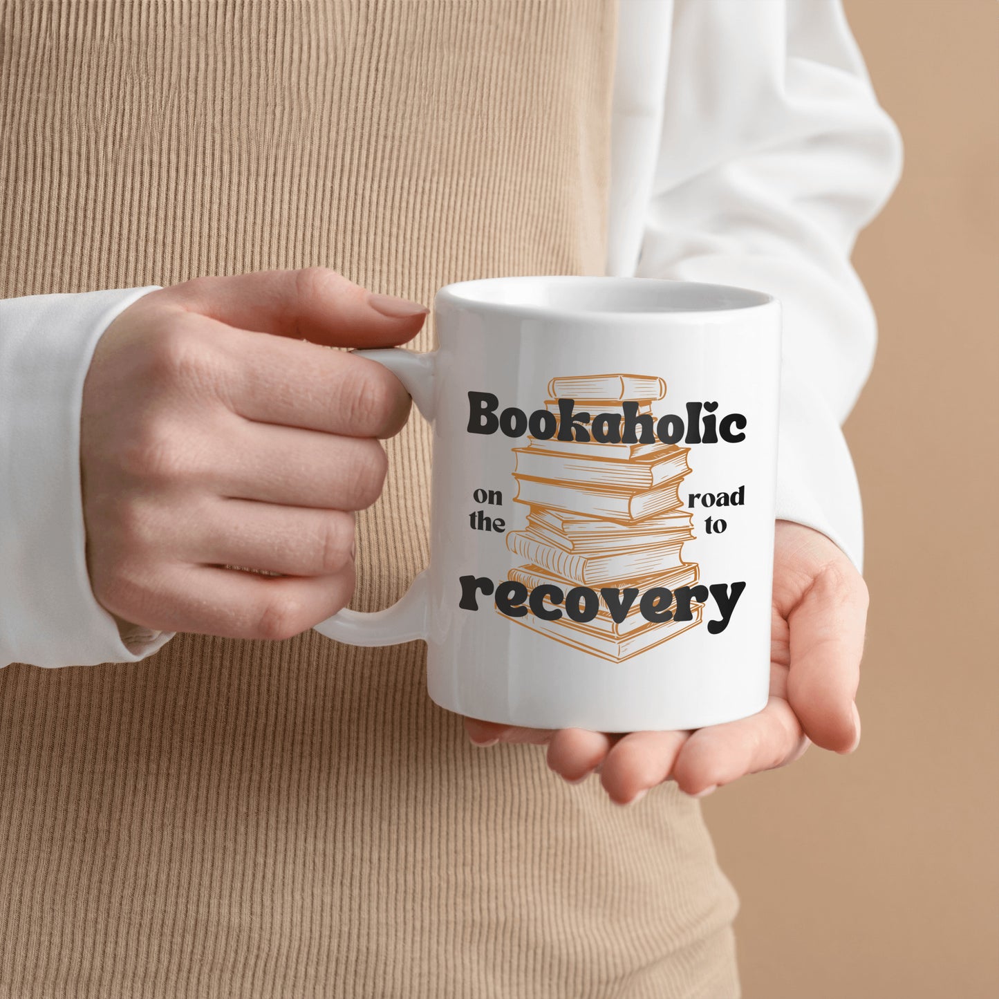 Funny Bookaholic ceramic coffee mug| Perfect gift for anyone who loves to read - free shipping to USA