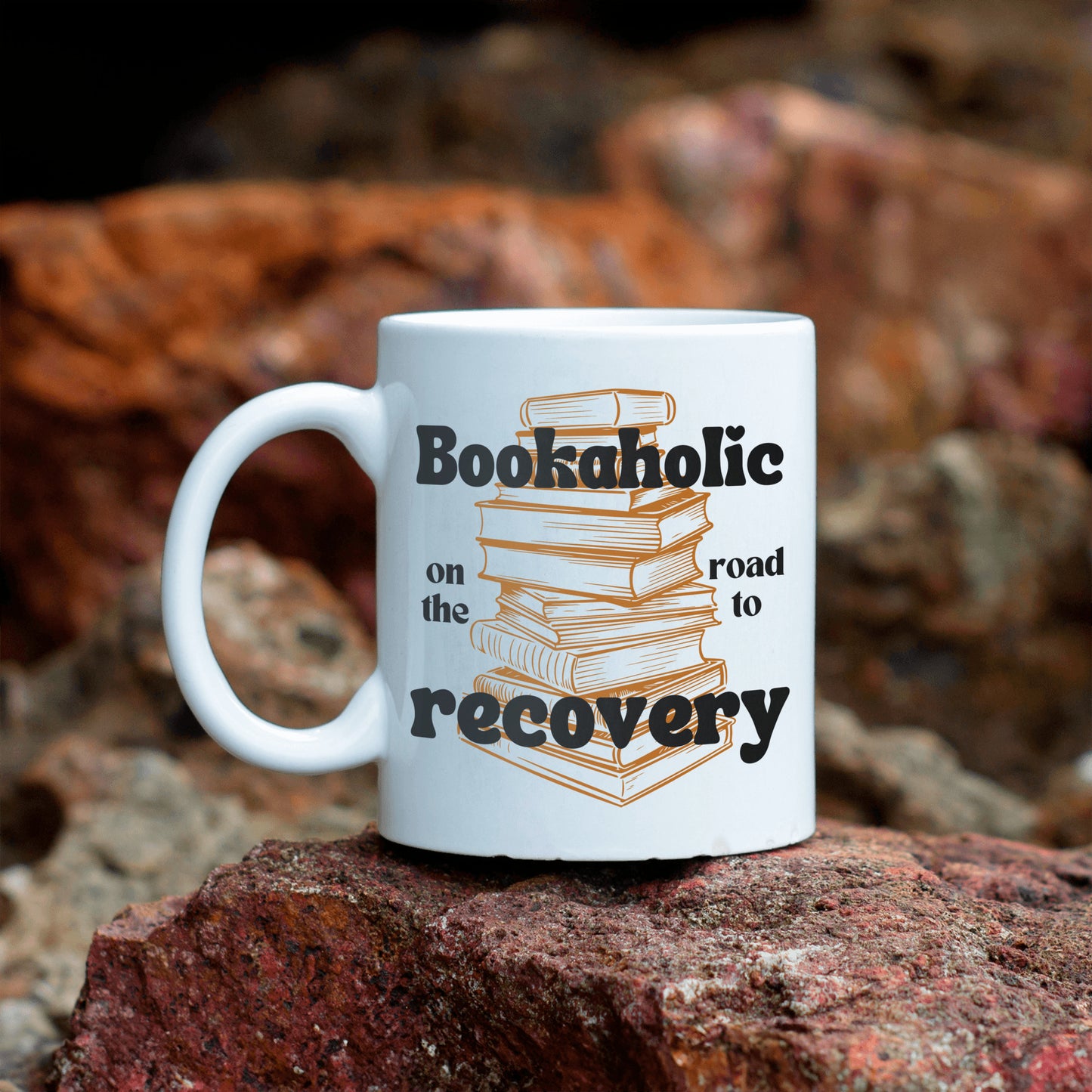 Funny Bookaholic ceramic coffee mug| Perfect gift for anyone who loves to read - free shipping to USA