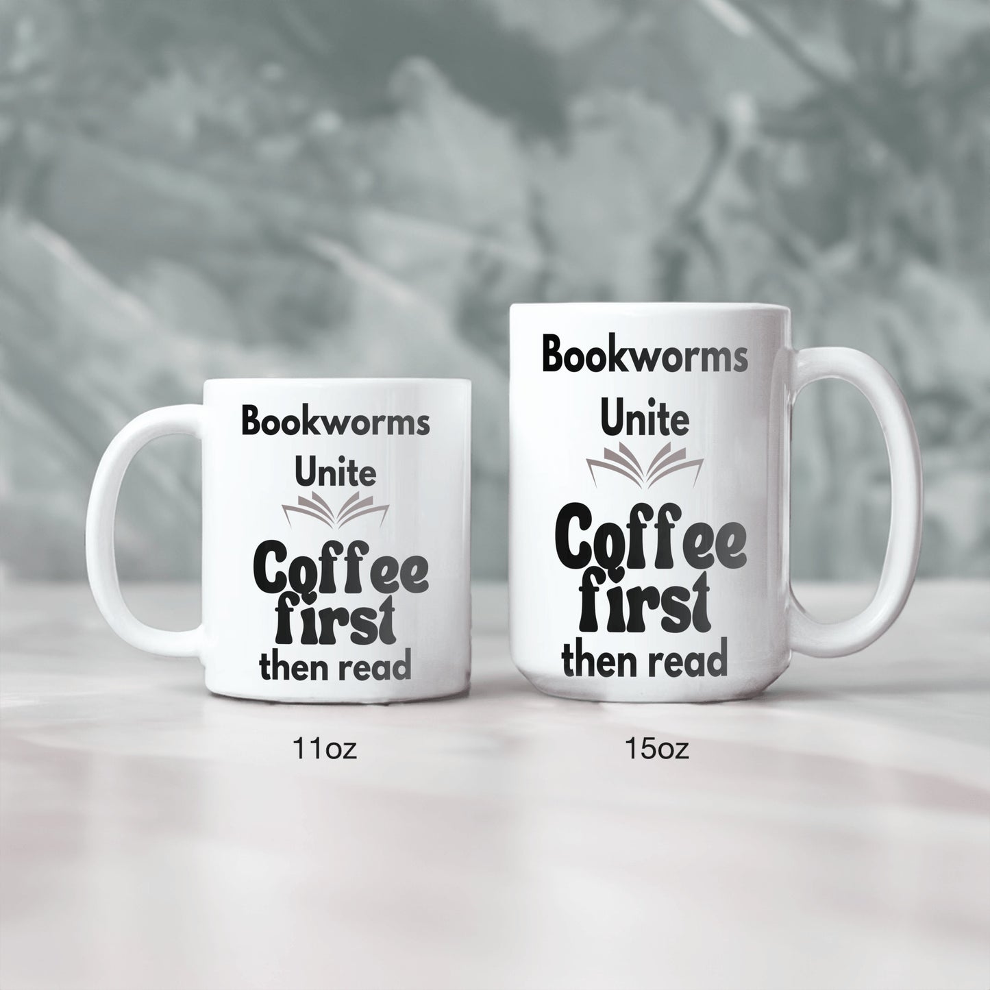 Bookworms unite ceramic coffee mug- Celebrate Your Love for Reading - Perfect for Avid Readers and Book Clubs - free shipping to USA