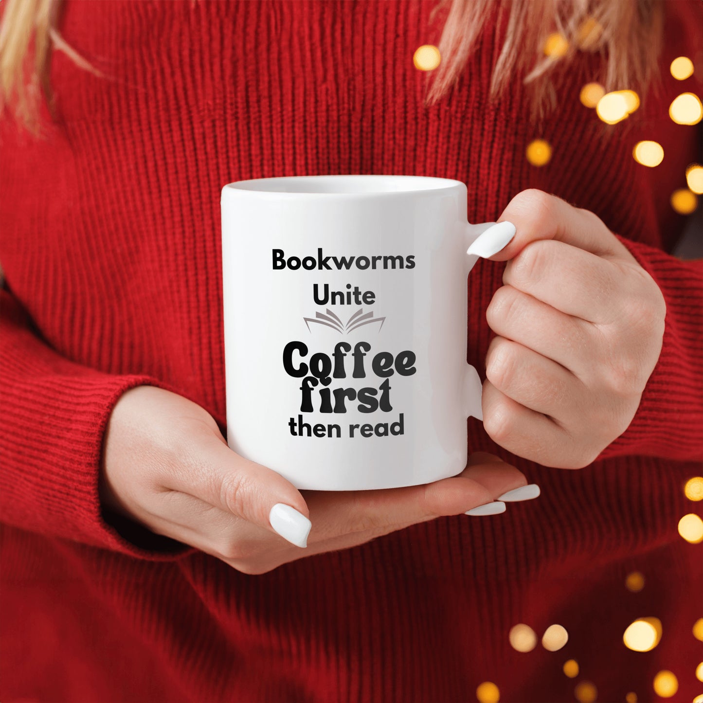 Bookworms unite ceramic coffee mug- Celebrate Your Love for Reading - Perfect for Avid Readers and Book Clubs - free shipping to USA