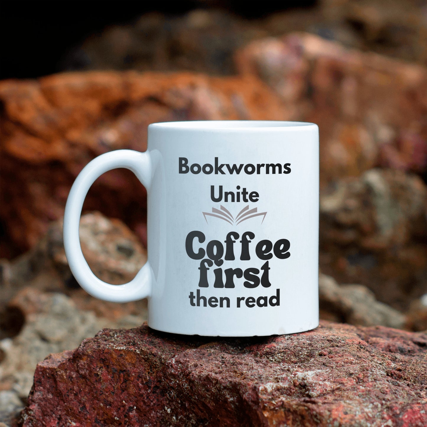 Bookworms unite ceramic coffee mug- Celebrate Your Love for Reading - Perfect for Avid Readers and Book Clubs - free shipping to USA