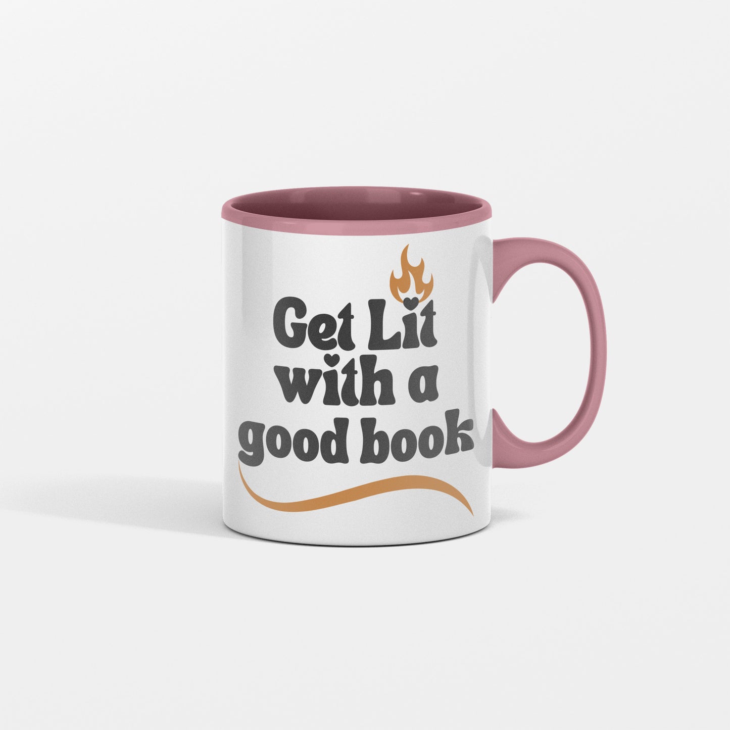 Get Lit with a Good Book Ceramic Mug - Ideal gift for book clubs, avid readers, book lovers - free shipping to USA