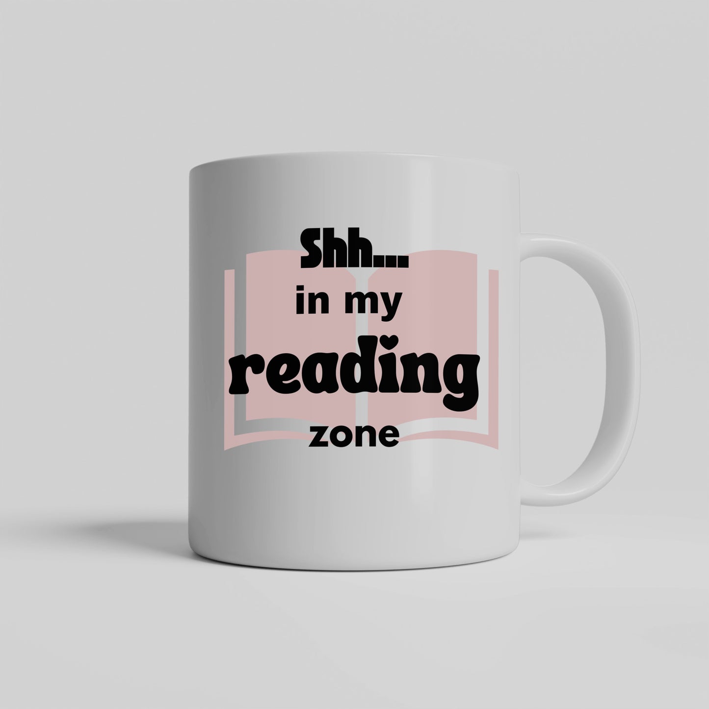 Shh..in my reading zone ceramic coffee mug - Great gift for reader - free shipping to USA