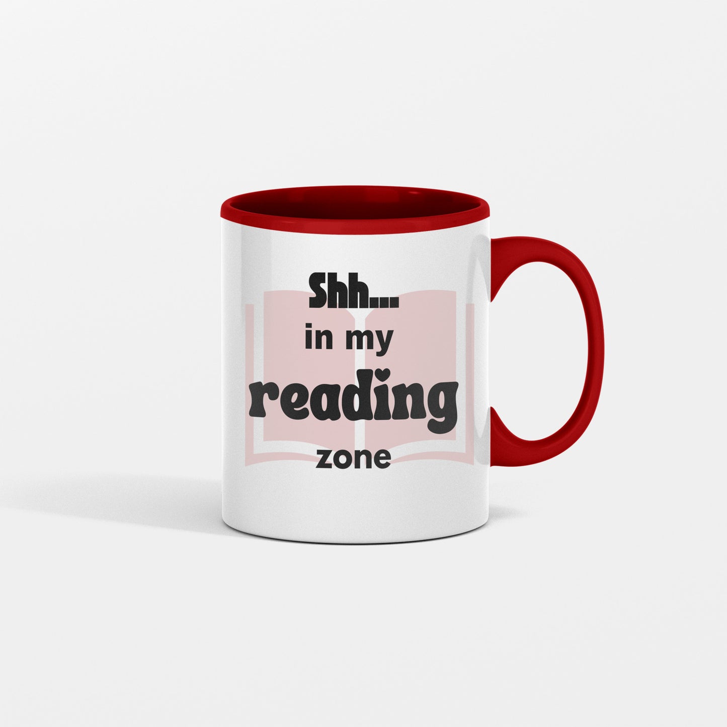 Shh..in my reading zone ceramic coffee mug - Great gift for reader - free shipping to USA