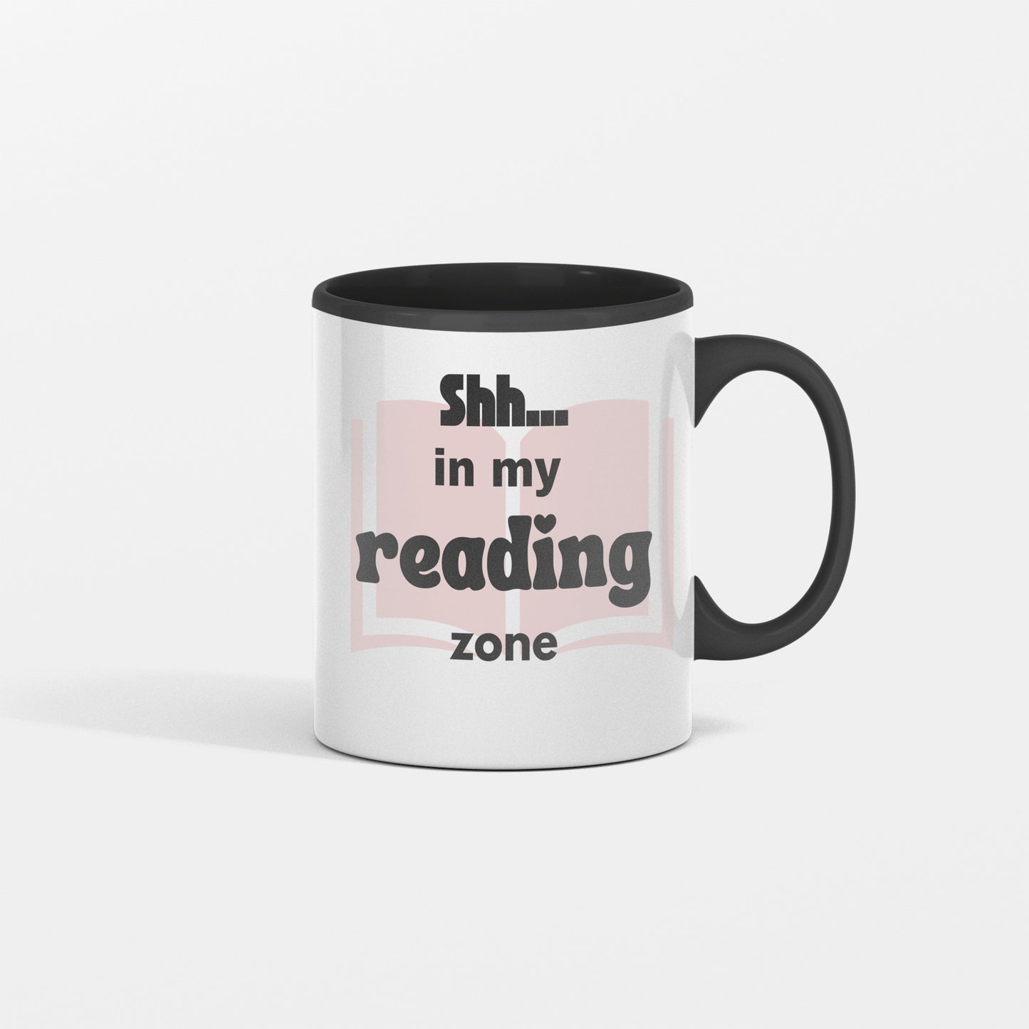 Shh..in my reading zone ceramic coffee mug - Great gift for reader - free shipping to USA