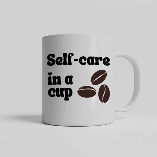 The coffee lover's favorite ceramic mug - Selfcare in a cup - Great gift for friends, family, clubs, or part of a gift basket for a coffee lover - free shipping to USA