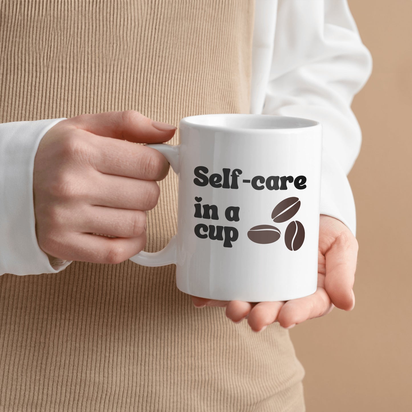 The coffee lover's favorite ceramic mug - Selfcare in a cup - Great gift for friends, family, clubs, or part of a gift basket for a coffee lover - free shipping to USA