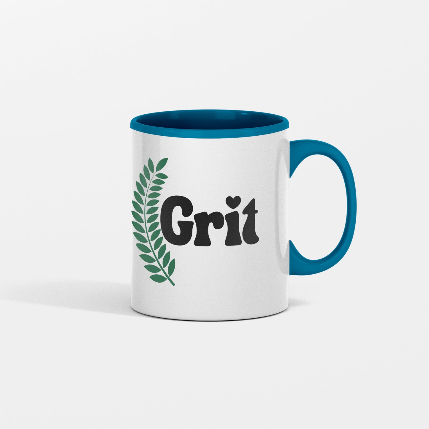 Grit ceramic coffee mug - Celebrate strength of spirit.  Great for graduations, teams, clubs, get well soon, recovery milestones, life transitions - free shipping to USA