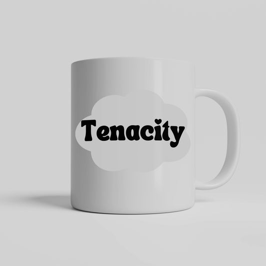 Tenacity ceramic coffee mug - Your favorite 'keep going' mug - Great gift for teams, personal growth, birthdays - free shipping to USA