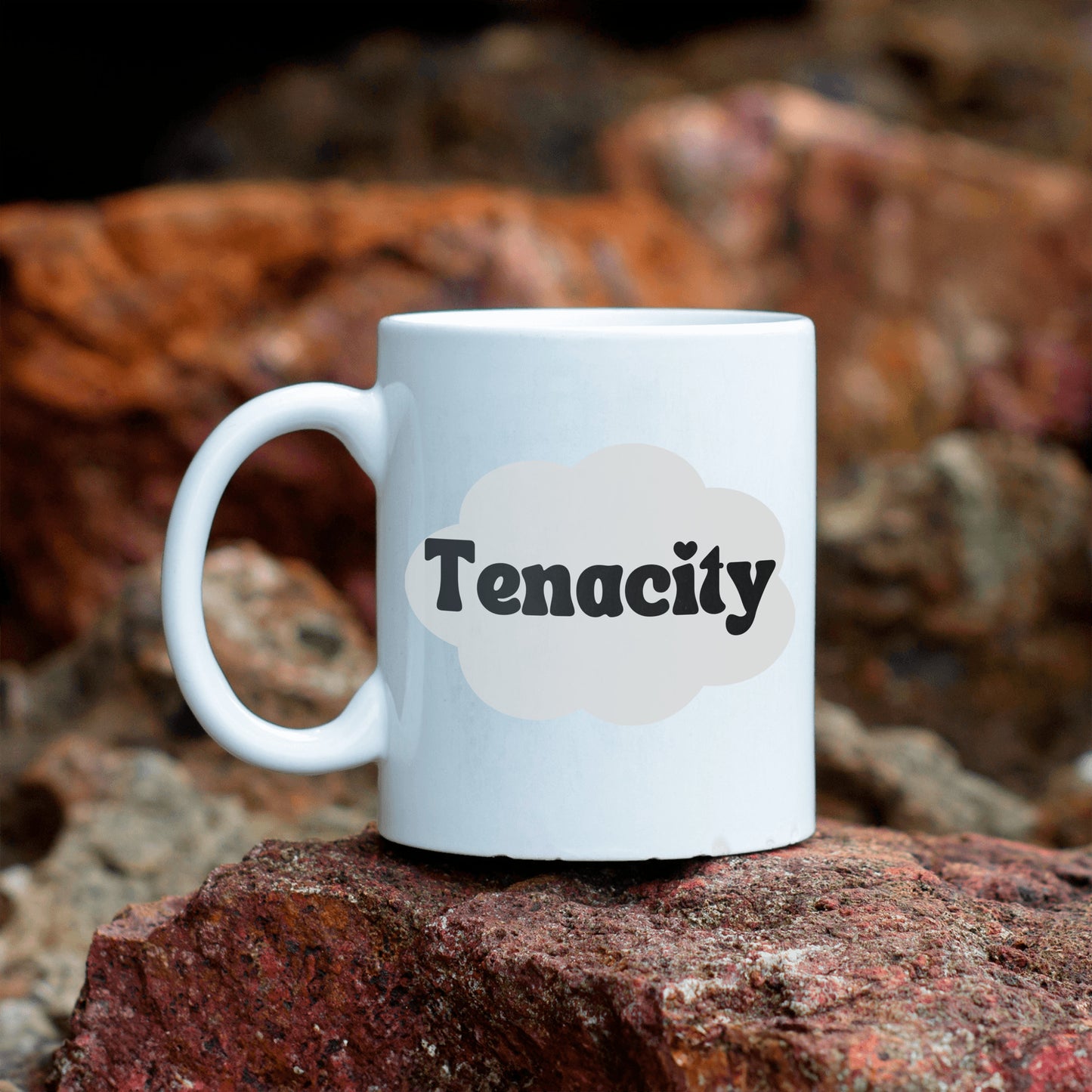 Tenacity ceramic coffee mug - Your favorite 'keep going' mug - Great gift for teams, personal growth, birthdays - free shipping to USA