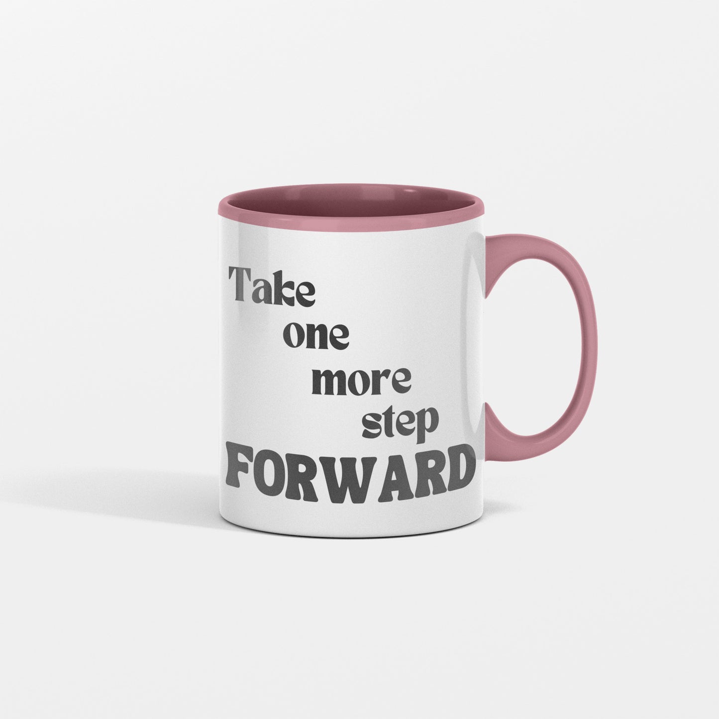 Spread encouragement - One more step forward ceramic coffee mug - Great gift for students, friends, family, birthdays, entrepreneurs - free shipping to USA