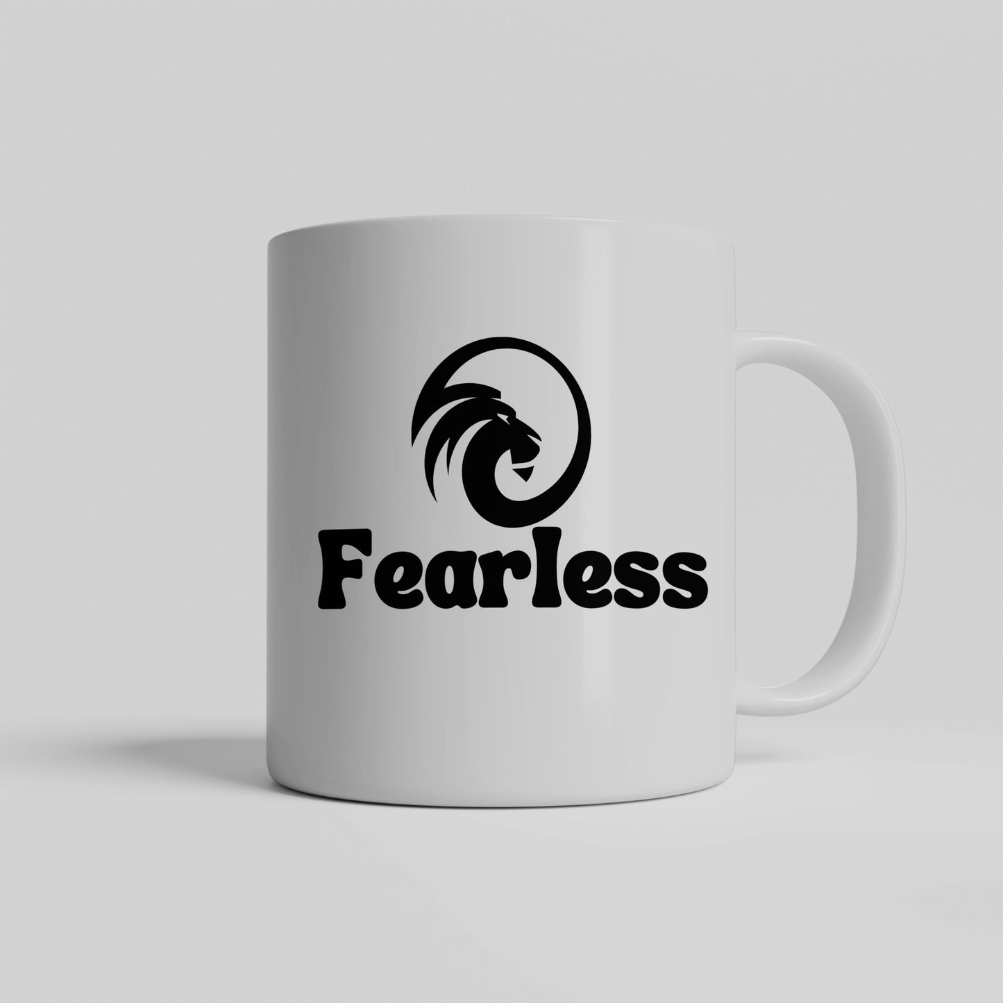 Bold as a lion - Fearless ceramic coffee mug - Great gift for entrepreneurs, new life transitions, graduations, team building - free shipping USA