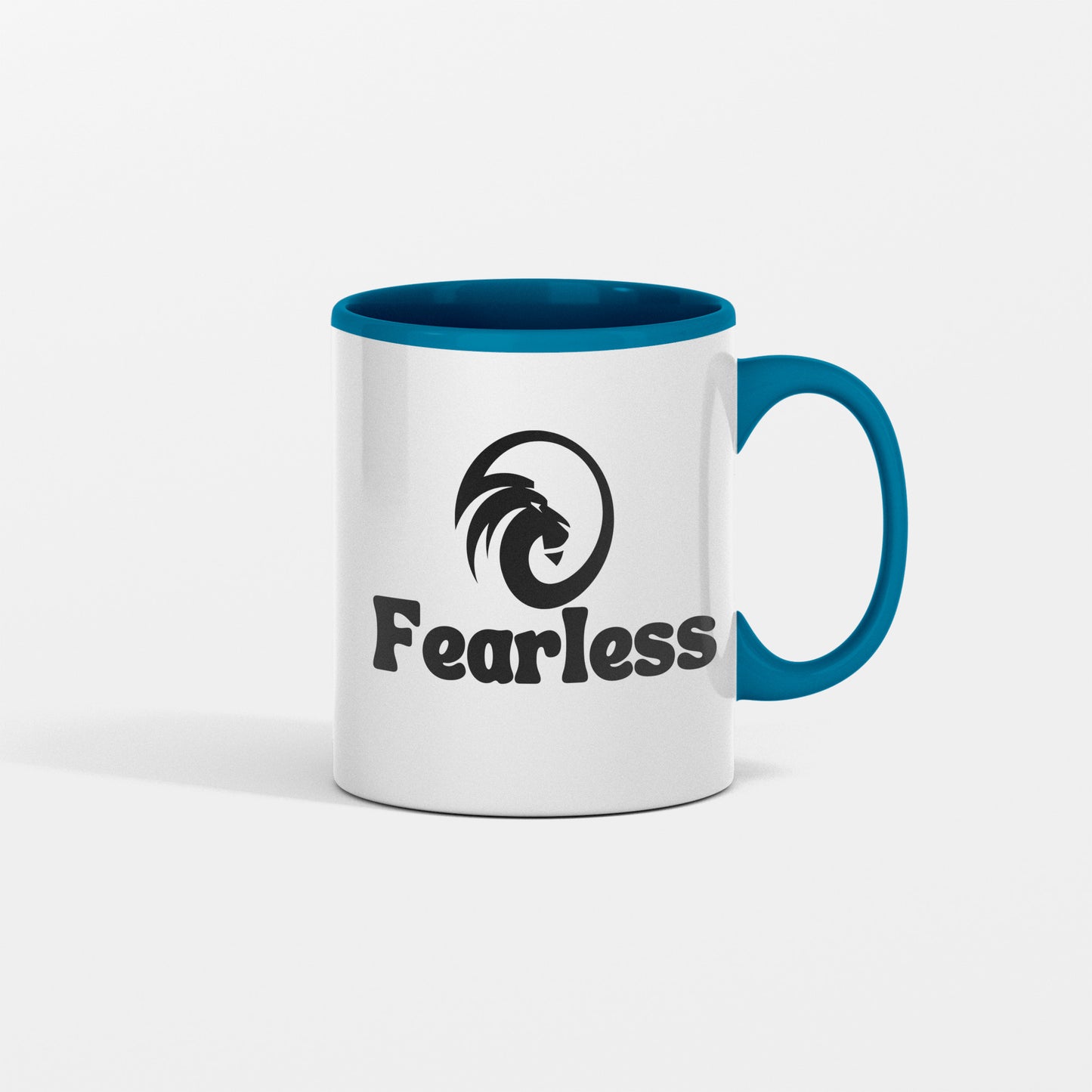 Bold as a lion - Fearless ceramic coffee mug - Great gift for entrepreneurs, new life transitions, graduations, team building - free shipping USA