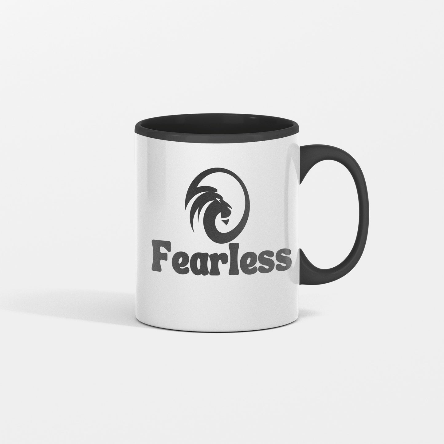 Bold as a lion - Fearless ceramic coffee mug - Great gift for entrepreneurs, new life transitions, graduations, team building - free shipping USA