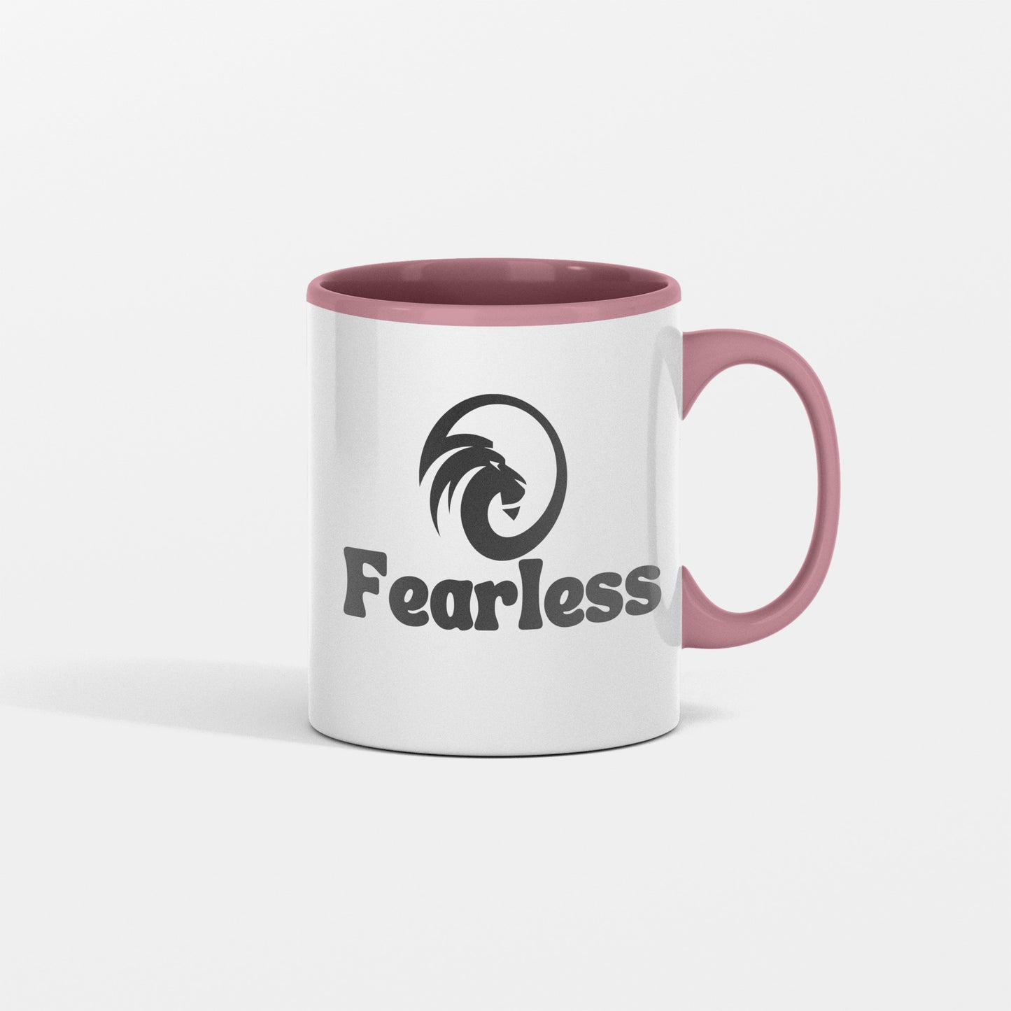 Bold as a lion - Fearless ceramic coffee mug - Great gift for entrepreneurs, new life transitions, graduations, team building - free shipping USA