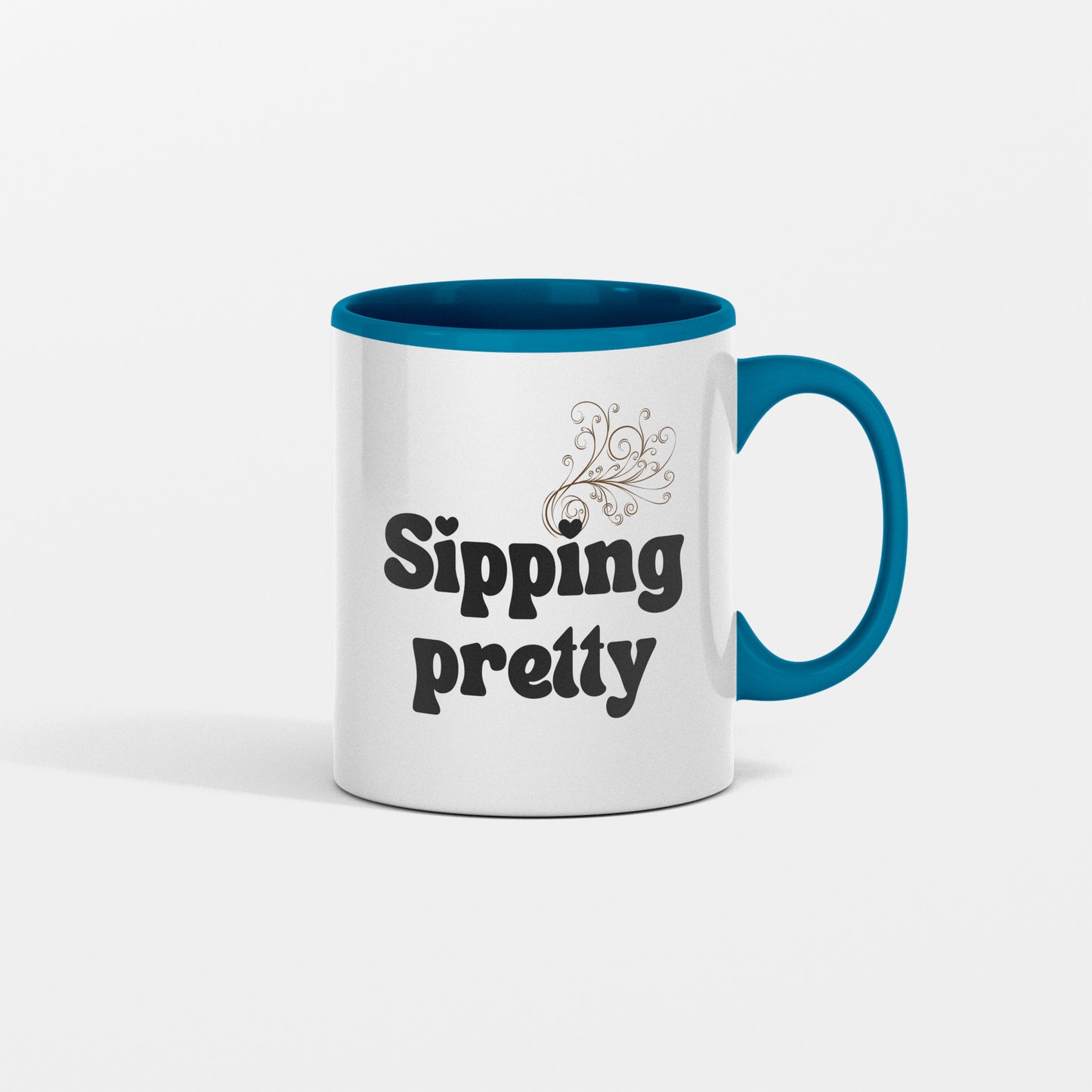 Fashionable sip experience - Sipping Pretty ceramic coffee mug - Great gift for friends and colleagues - free shipping to USA