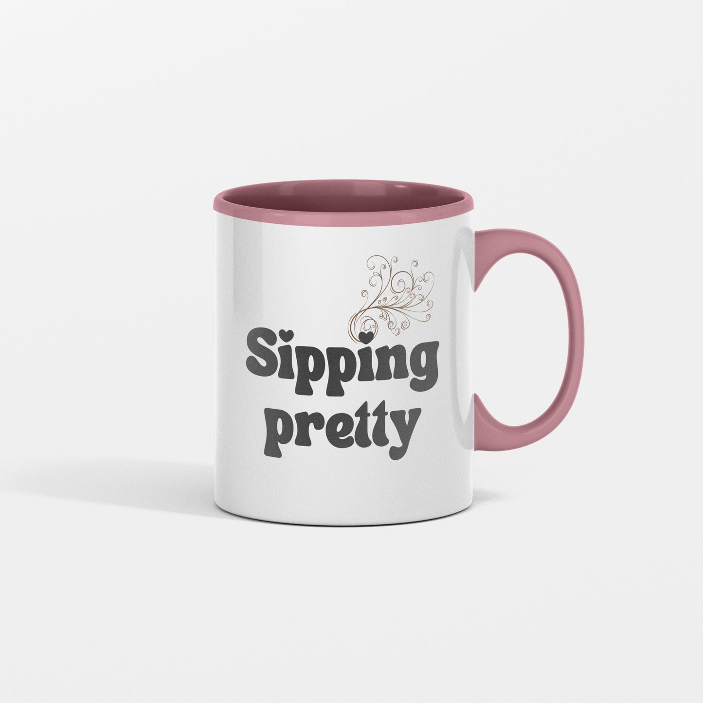 Fashionable sip experience - Sipping Pretty ceramic coffee mug - Great gift for friends and colleagues - free shipping to USA