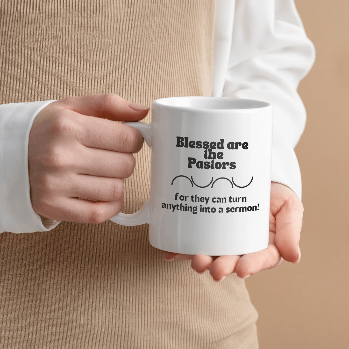 Pastors and sermons humor ceramic coffee mug| Blessed are the Pastors| Fun gift for any occasion for a Pastor - free shipping to USA