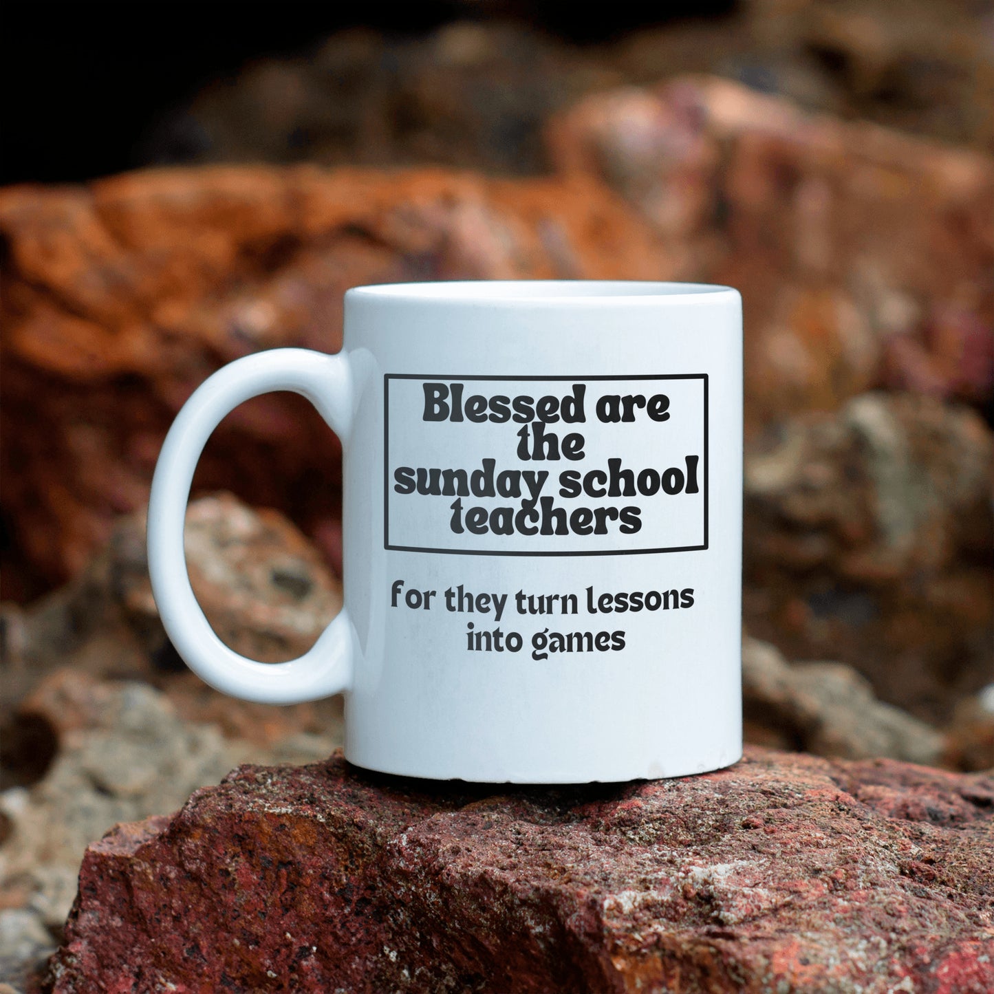 Blessed Sunday school teacher ceramic coffee mug - Sunday school teacher gift for all occasions - free shipping to USA