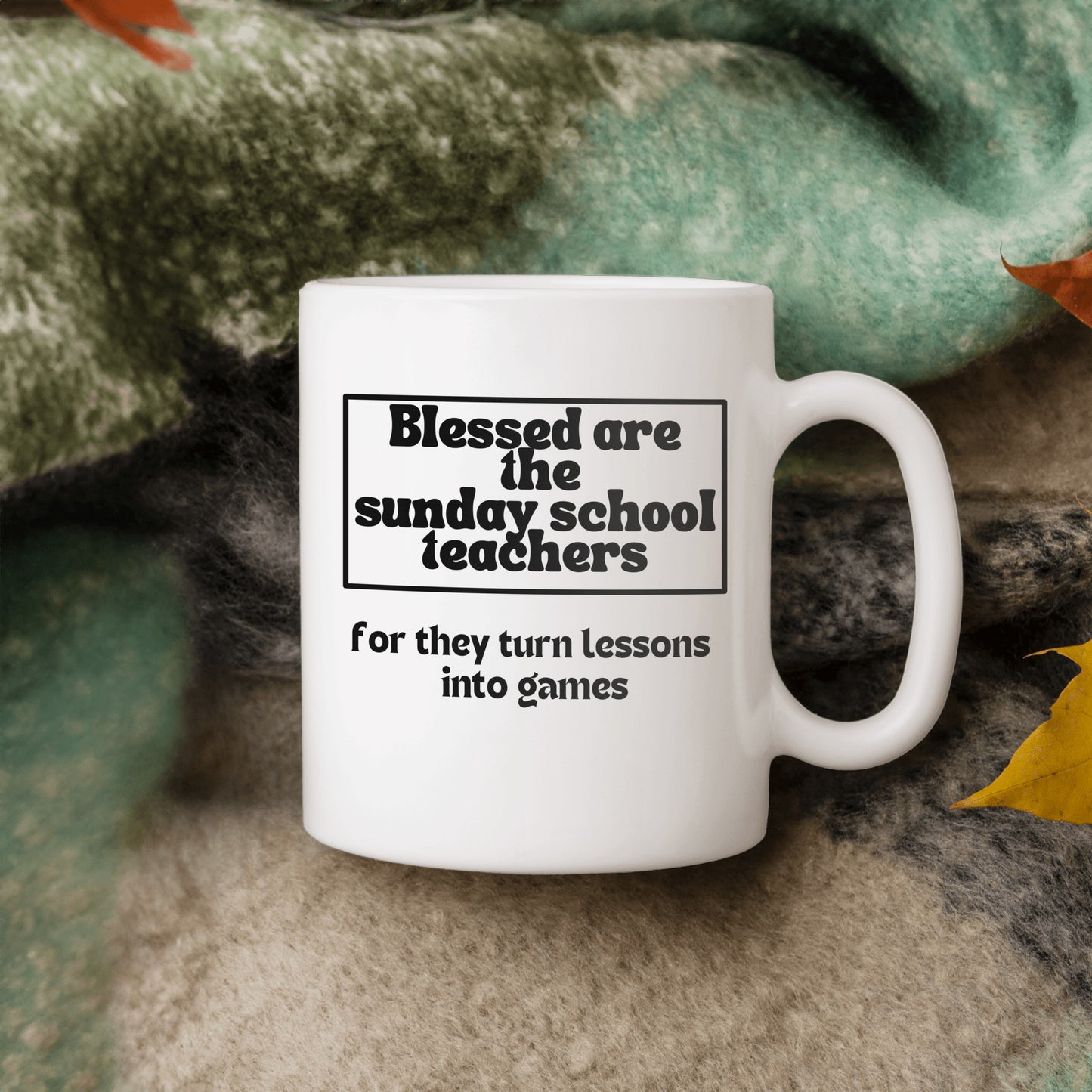 Blessed Sunday school teacher ceramic coffee mug - Sunday school teacher gift for all occasions - free shipping to USA