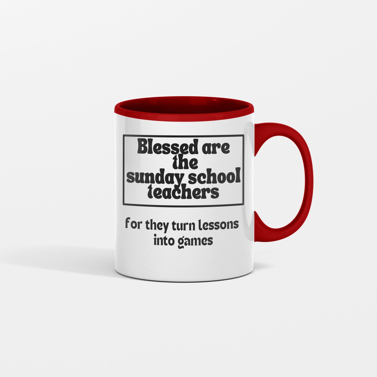 Blessed Sunday school teacher ceramic coffee mug - Sunday school teacher gift for all occasions - free shipping to USA