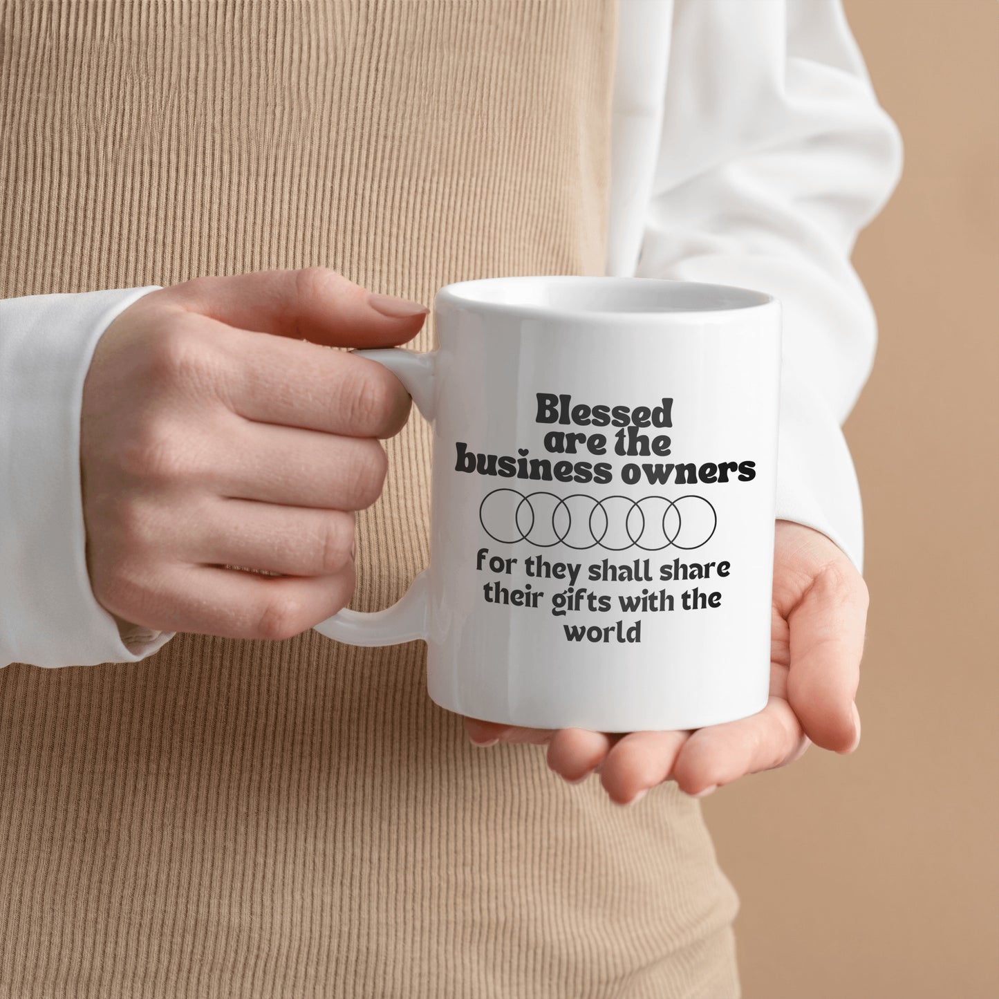 Blessed business owners ceramic coffee mug - Great gift for business owners for all occasions or to encourage a new business - free shipping to USA