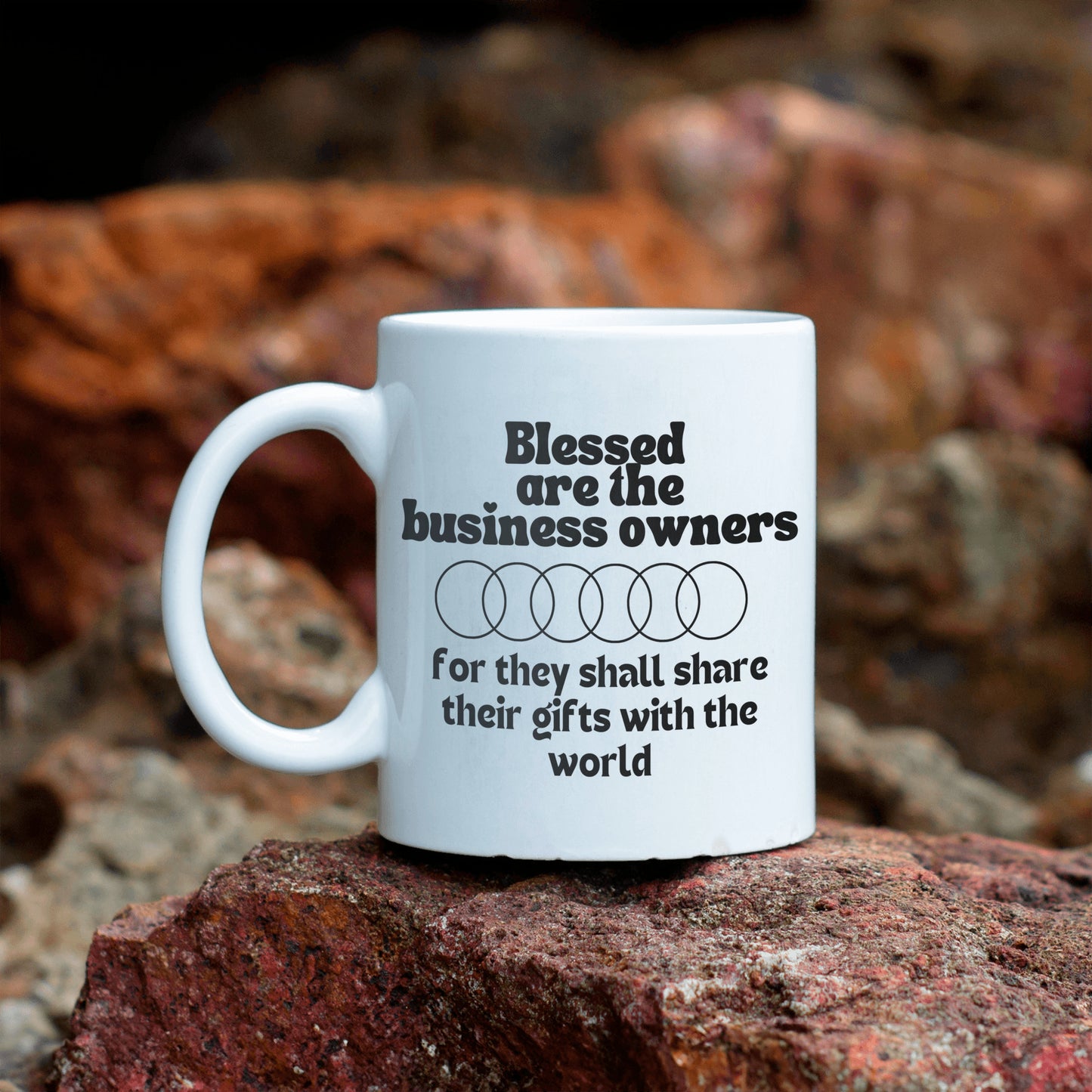 Blessed business owners ceramic coffee mug - Great gift for business owners for all occasions or to encourage a new business - free shipping to USA