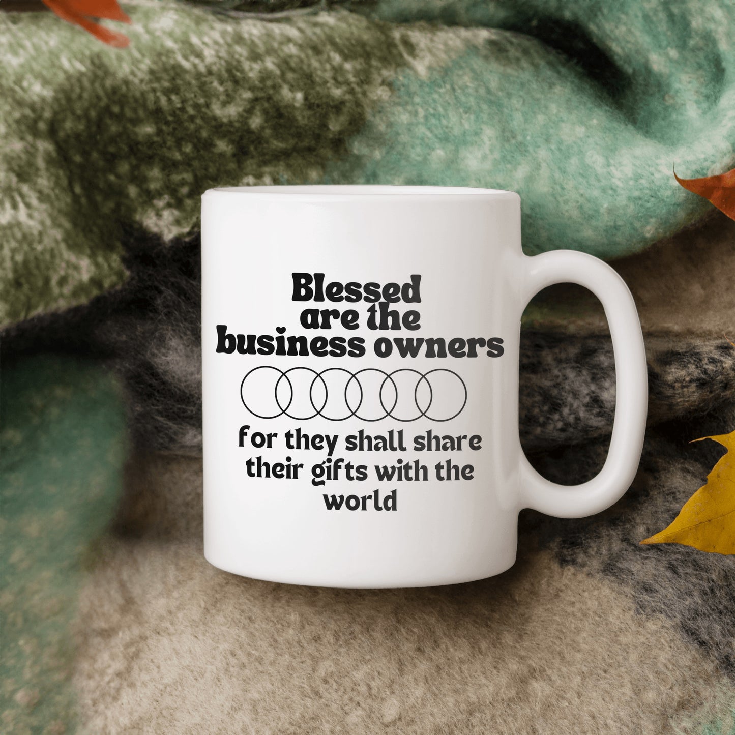 Blessed business owners ceramic coffee mug - Great gift for business owners for all occasions or to encourage a new business - free shipping to USA