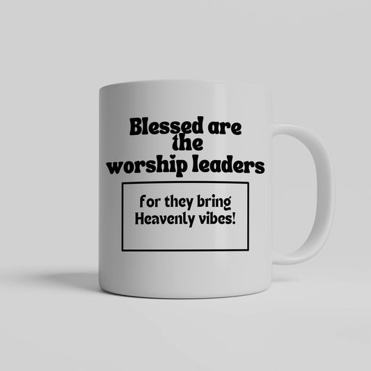 Heavenly vibes ceramic coffee mug- Custom Gift for Church worship team - free shipping to USA