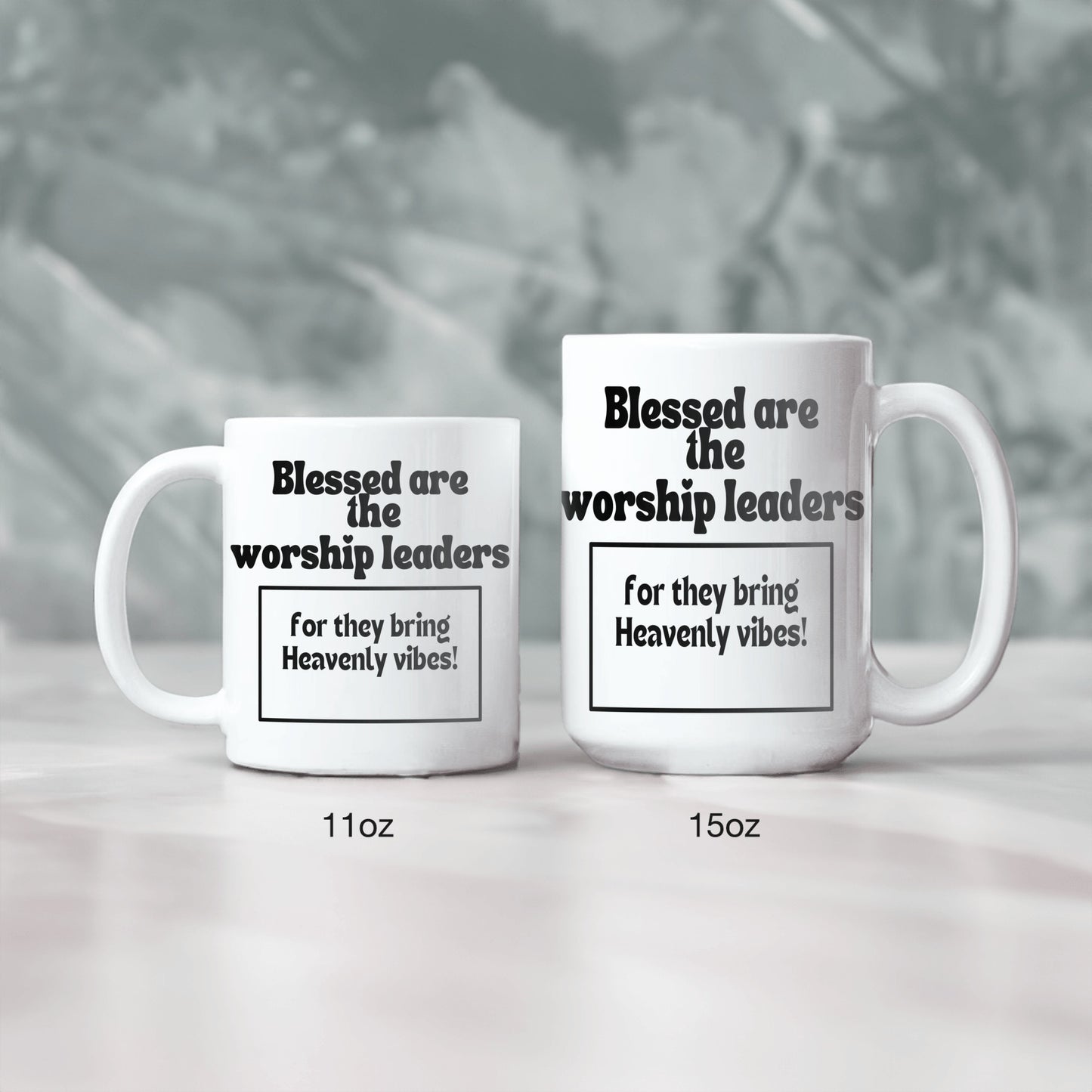 Heavenly vibes ceramic coffee mug- Custom Gift for Church worship team - free shipping to USA