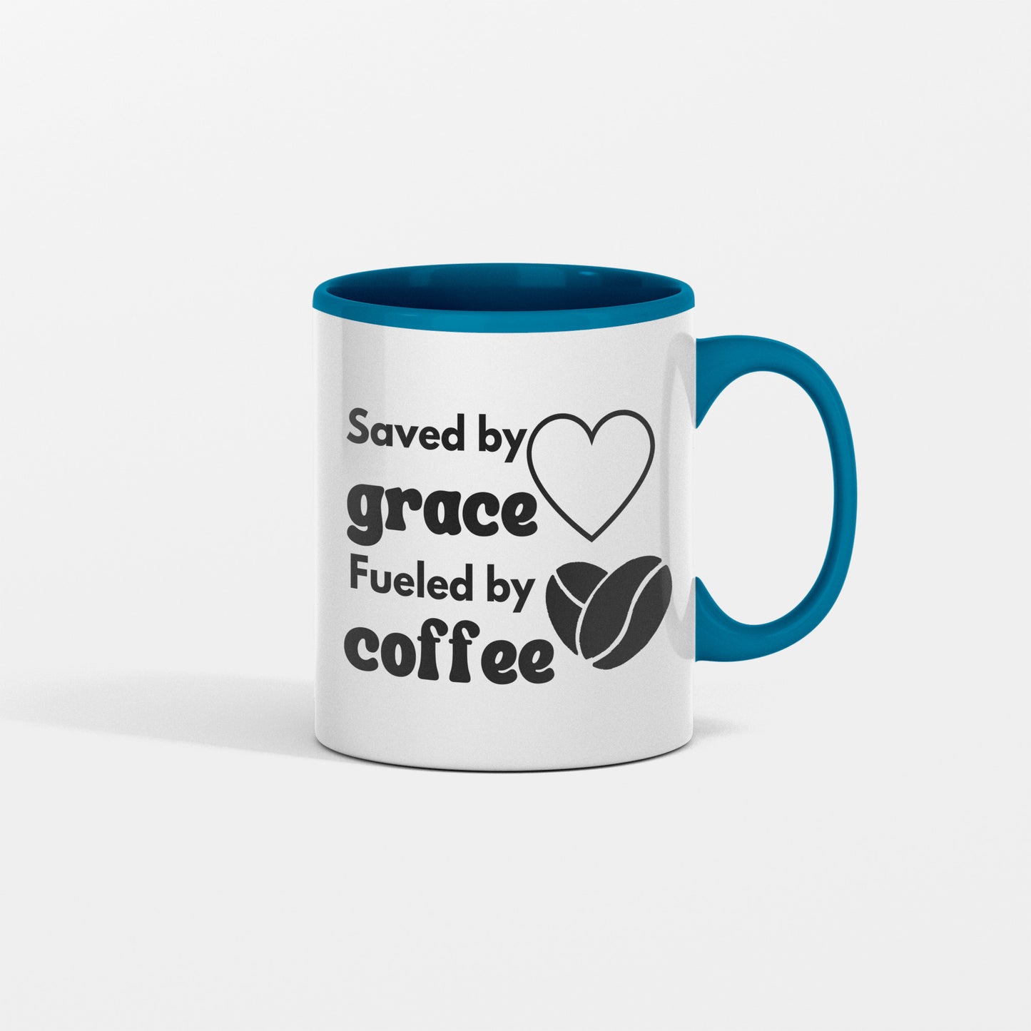 Saved by grace, fueled by coffee ceramic coffee mug - Great gift for all occasions - free shipping to USA