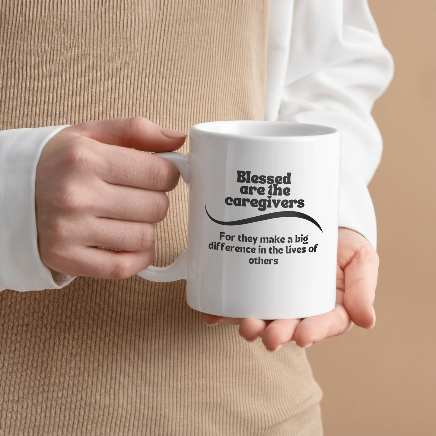 Caregiver tribute ceramic mug| Blessed are the caregivers| Great gift idea for Caregivers, Nurses, Health care aides - free shipping to USA