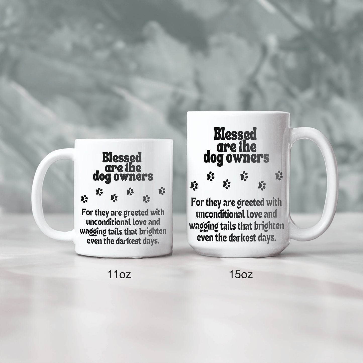 Dog owners gift| Blessed are the dog owners...ceramic coffee mug| Unique gift for dog owners | Great gift for any occasion - free shipping to USA