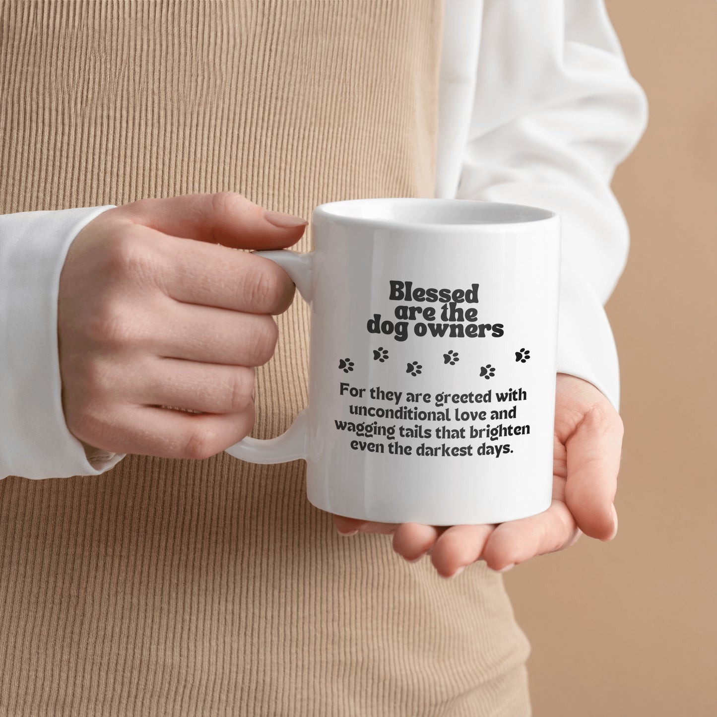 Dog owners gift| Blessed are the dog owners...ceramic coffee mug| Unique gift for dog owners | Great gift for any occasion - free shipping to USA