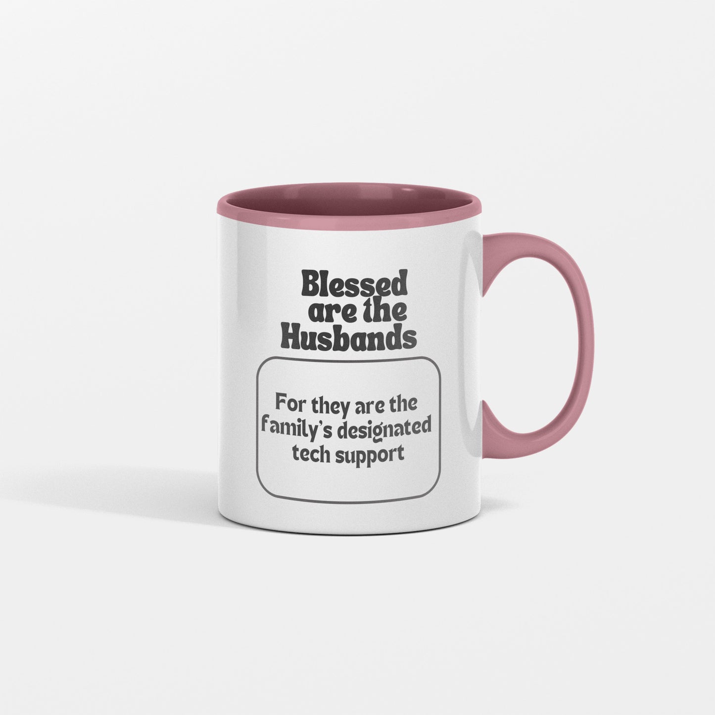 Free tech support message| Blessed are the husbands ceramic coffee mug| Fun gift for husband - free shipping