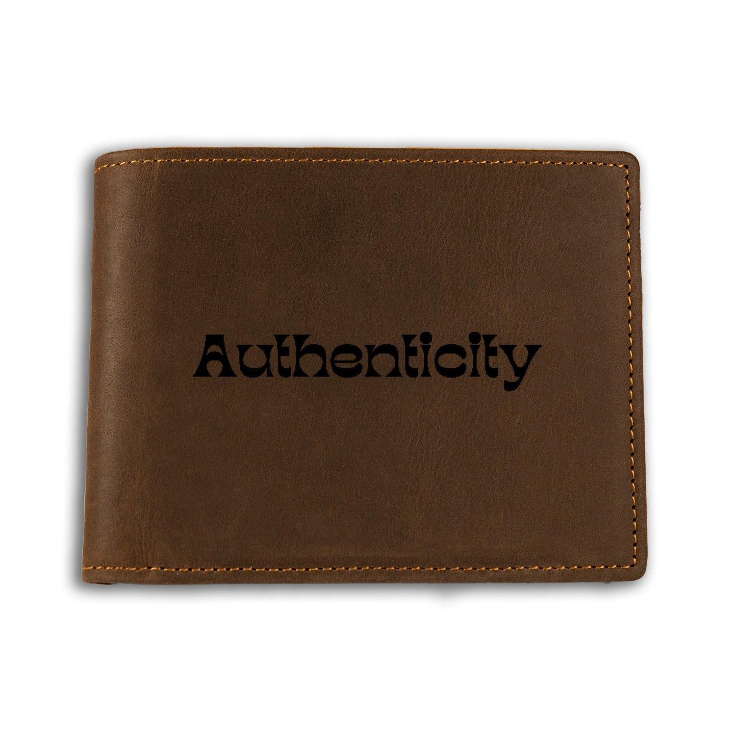 Authenticity Genuine Leather Wallet| Great gift idea for Men| Timeless elegance gift| Custom engraving for personal touch| - free shipping to USA